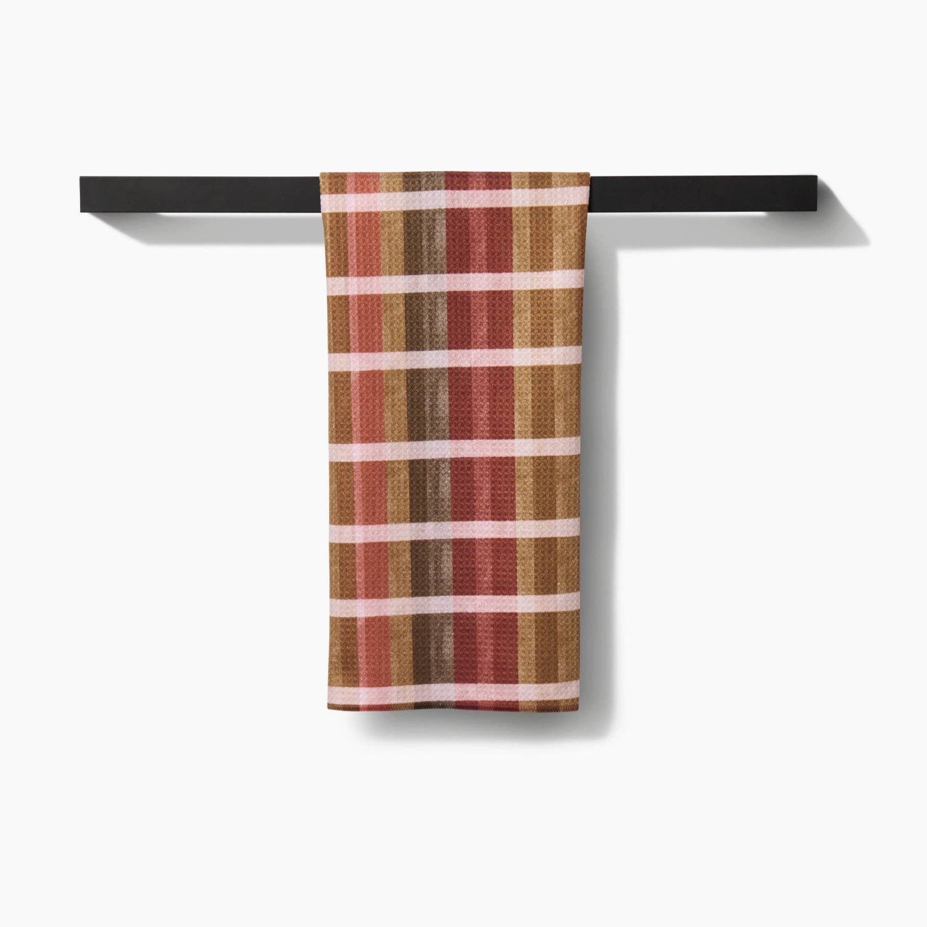 Fall Harvest Stripes Tea Towel on a white background at Addison West
