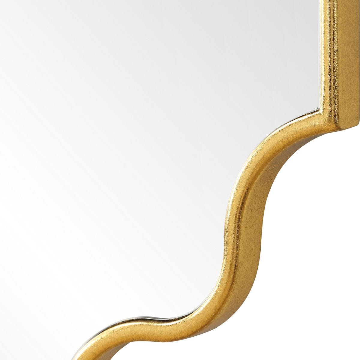 Close up of Lenora Accent Mirror on a white background at Addison West