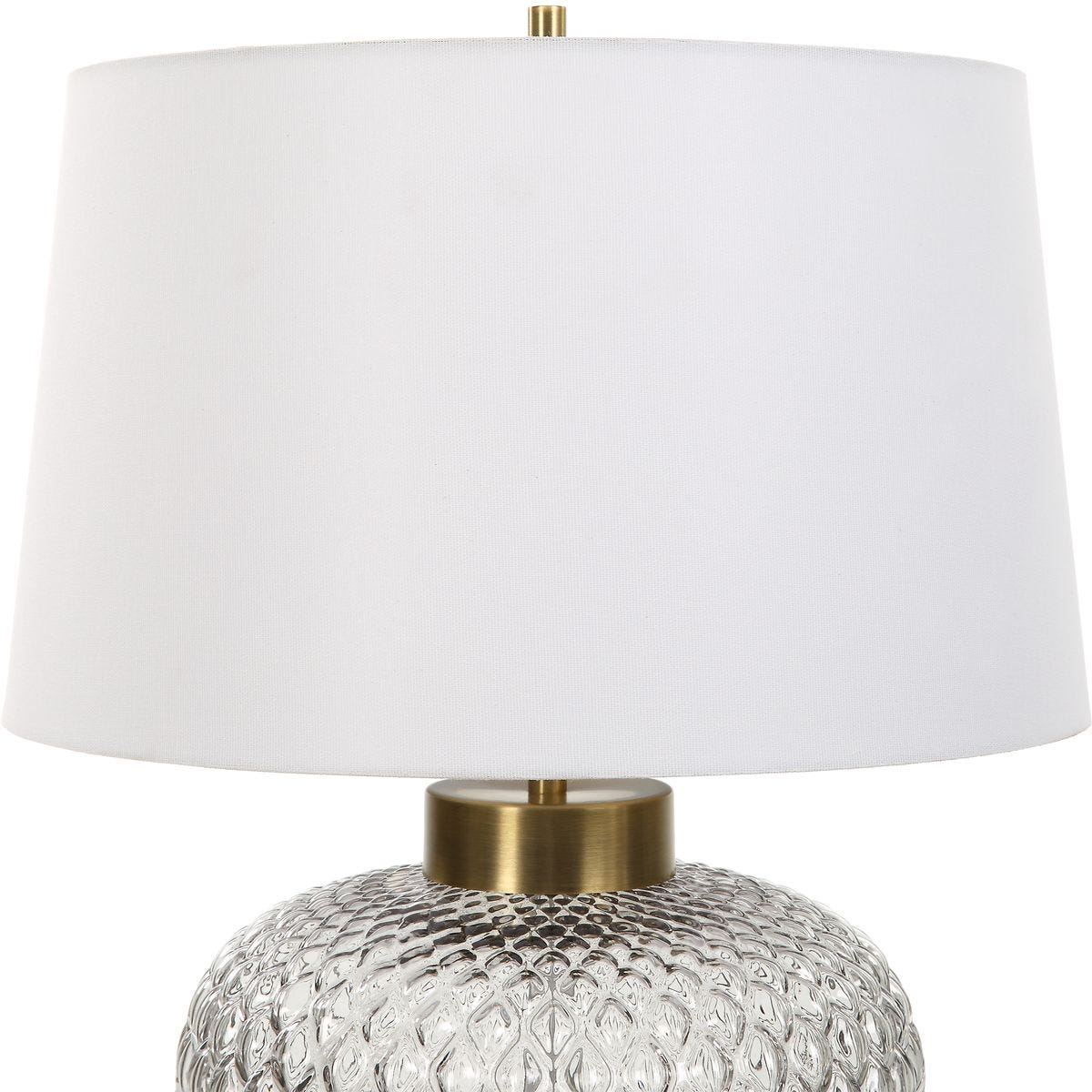 Close up of Esmont Table Lamp on white background at Addison West
