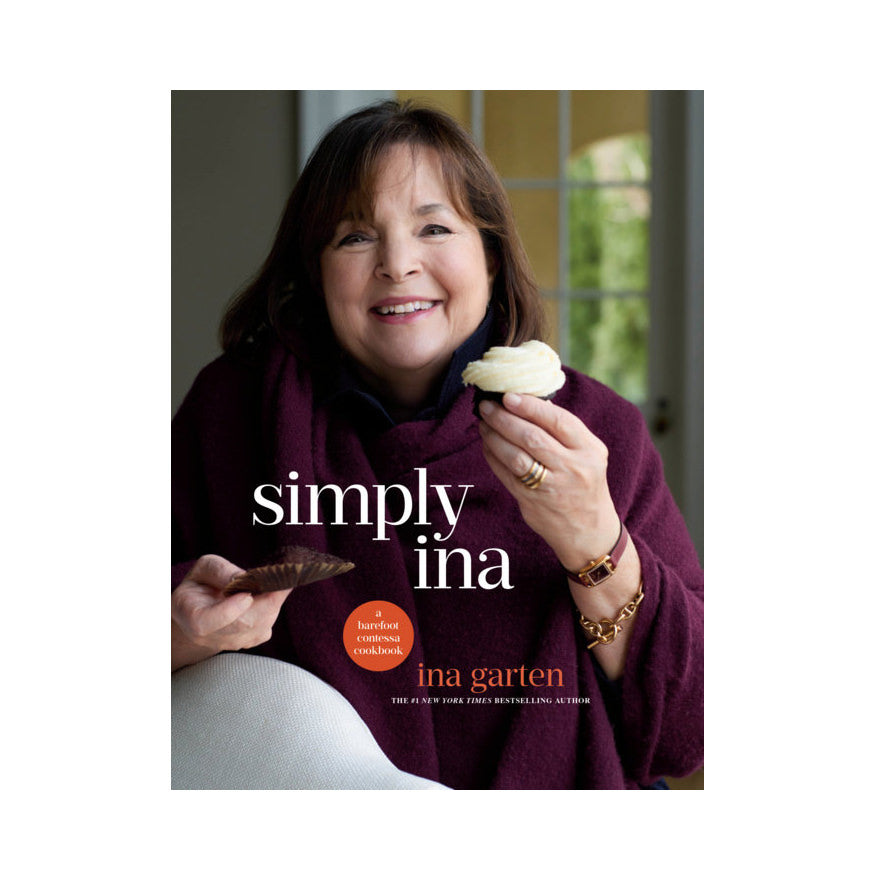 Simply Ina: A Barefoot Contessa Cookbook by Ina Garten on a white background at Addison West
