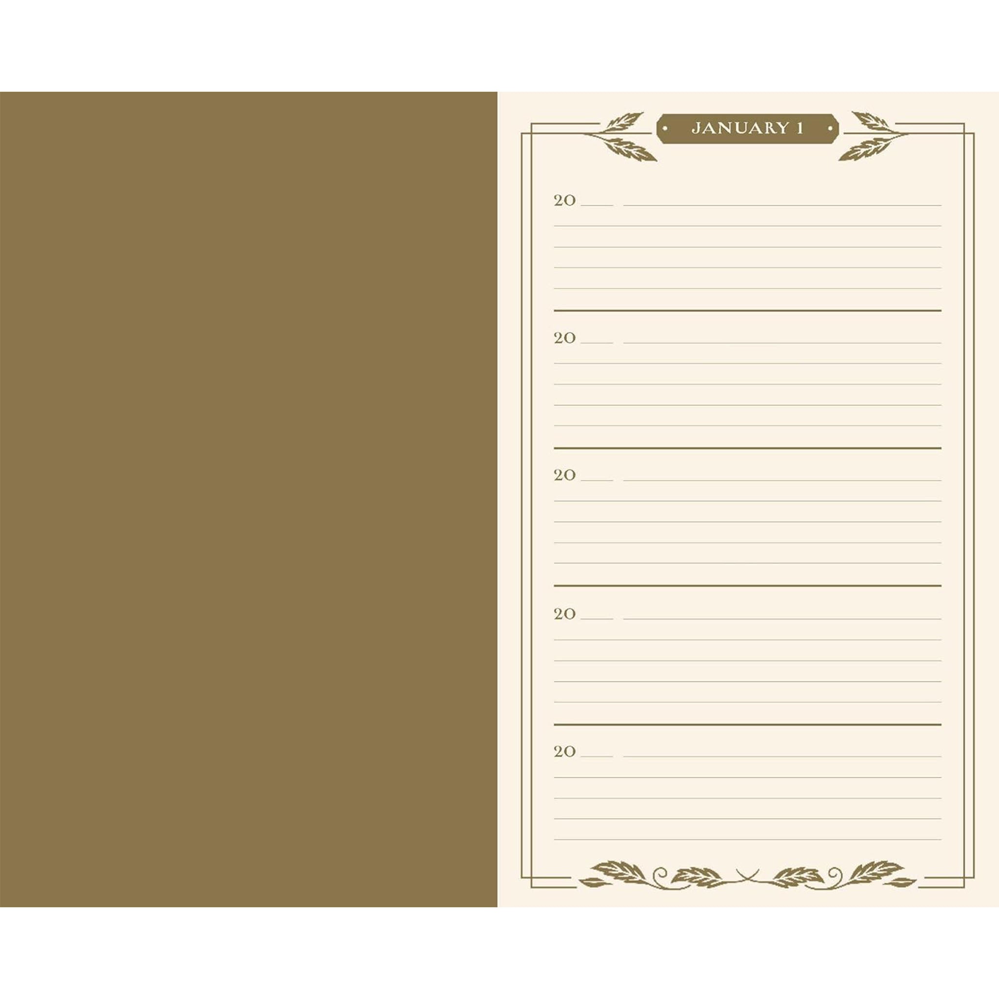 Gilded One Line a Day Diary - Addison West