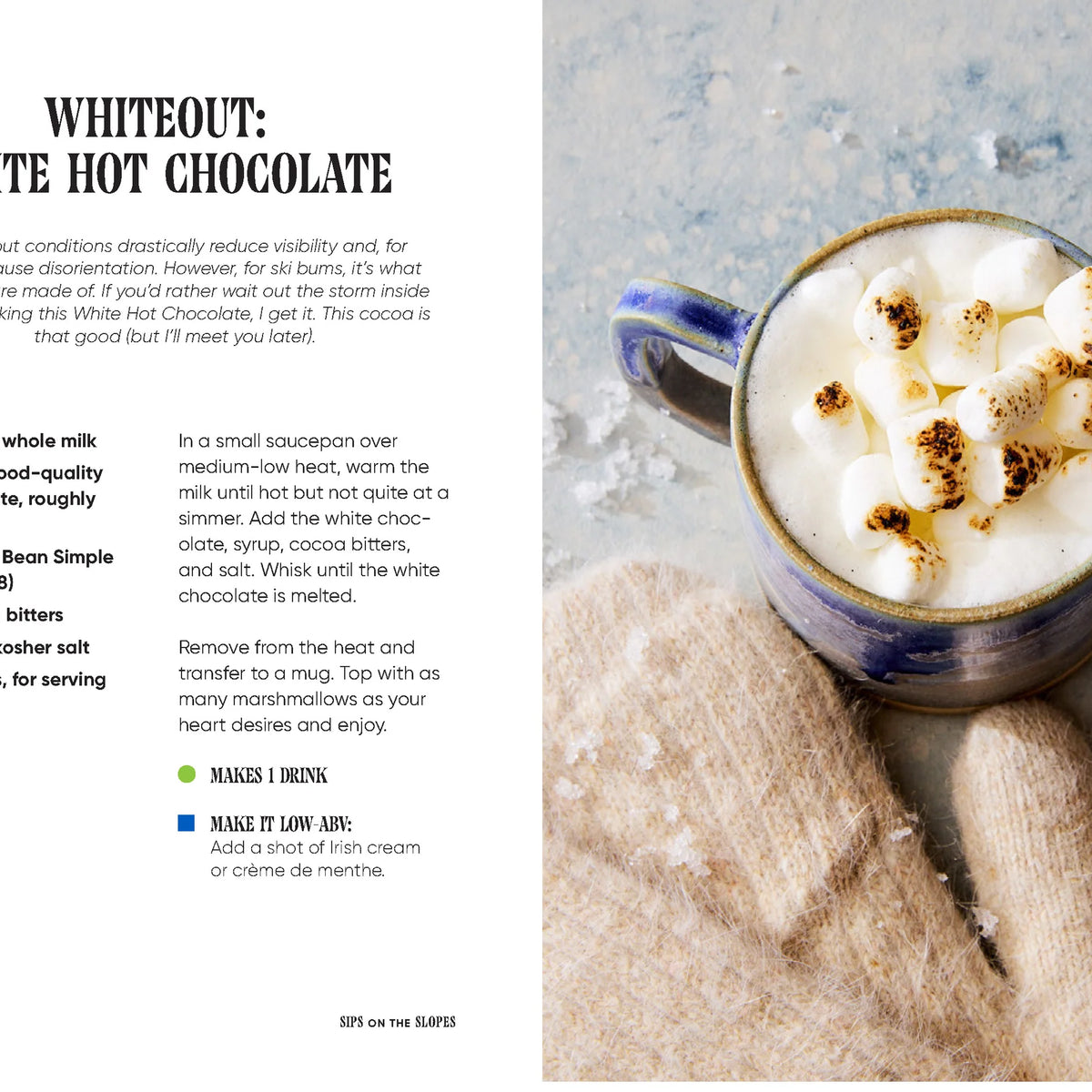 Sips on the Slopes: Drinks + Bites for Après-Ski by Kelley Epstein on a white background at Addison West