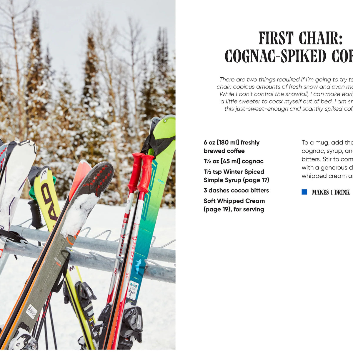Sips on the Slopes: Drinks + Bites for Après-Ski by Kelley Epstein on a white background at Addison West