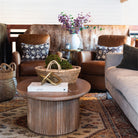 Reece Reeded Oval Coffee Table - Addison West