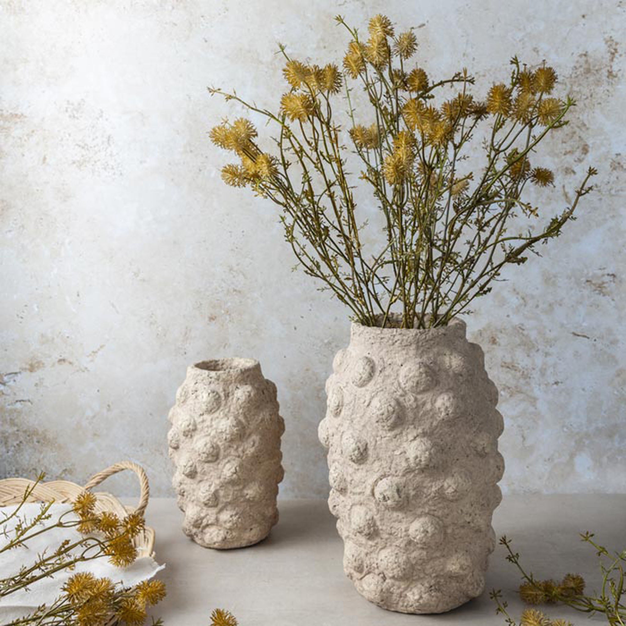 Abigail Ahern Faux Meadow Pom Pom on a white background at Addison West