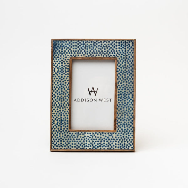 Two's company Shibori Dots Picture Frame on a white background