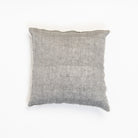 Lina Linen 20" Square Pillow in Grey on a white background at Addison West
