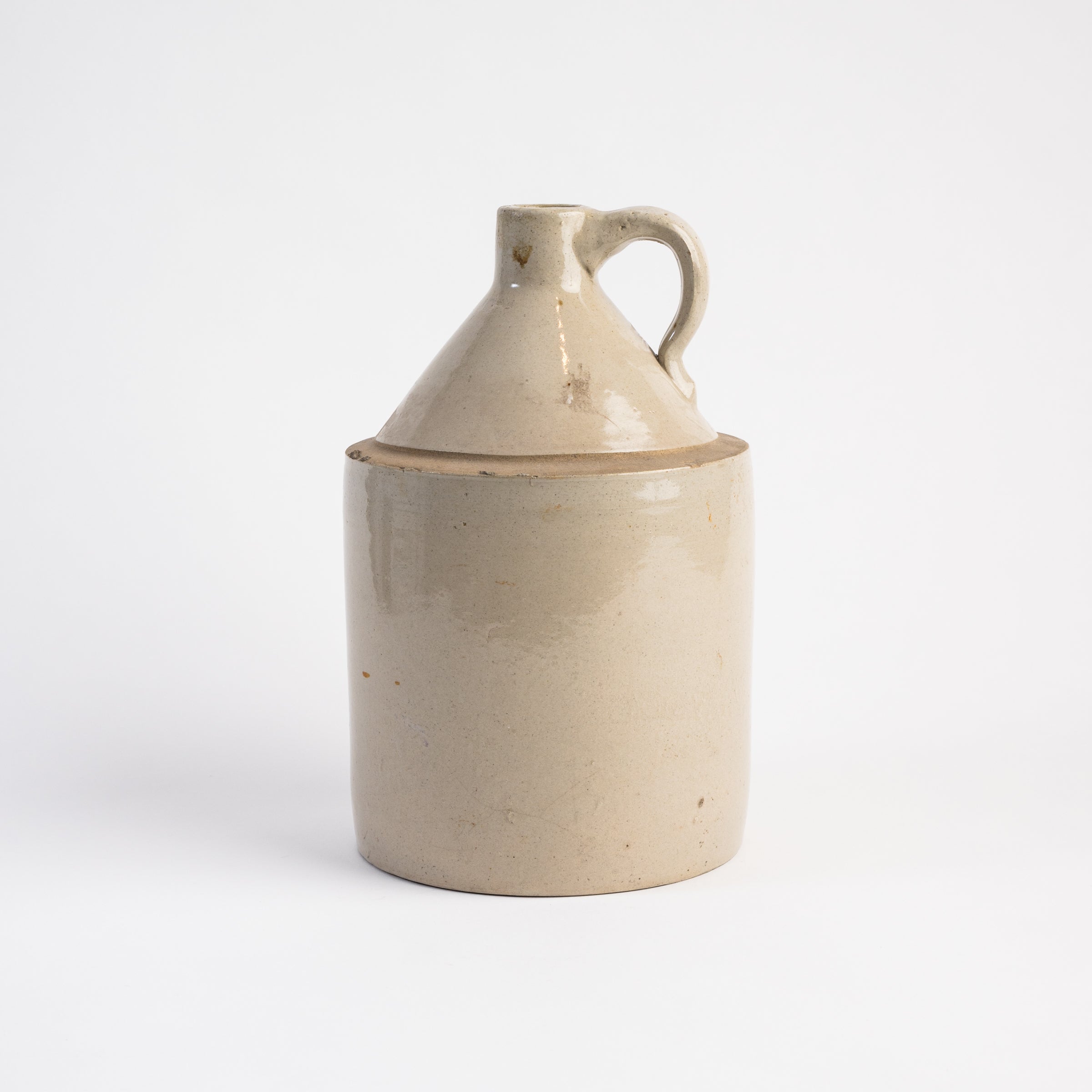 Vintage Large Crock on a white background at Addison West