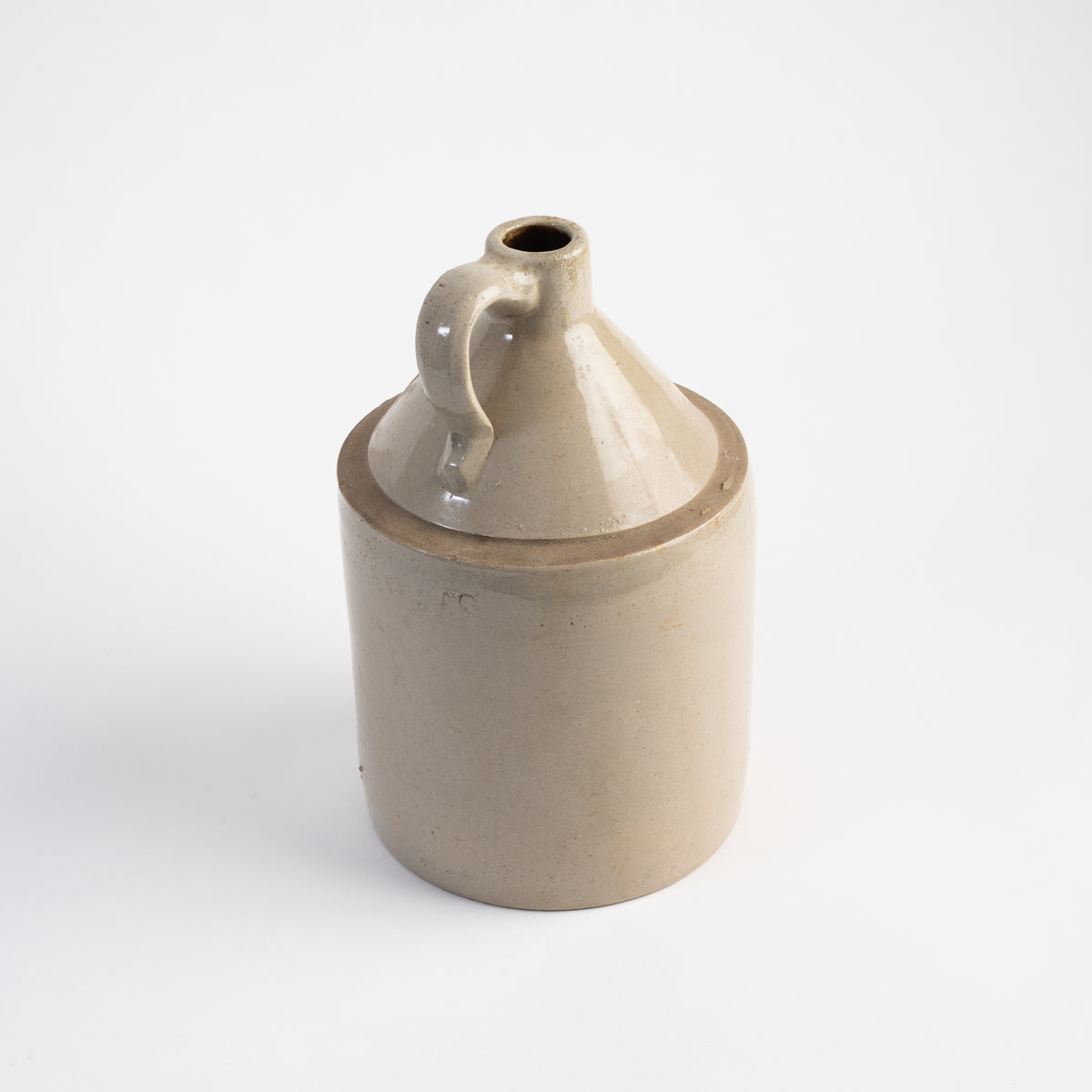 Vintage Large Crock on a white background at Addison West