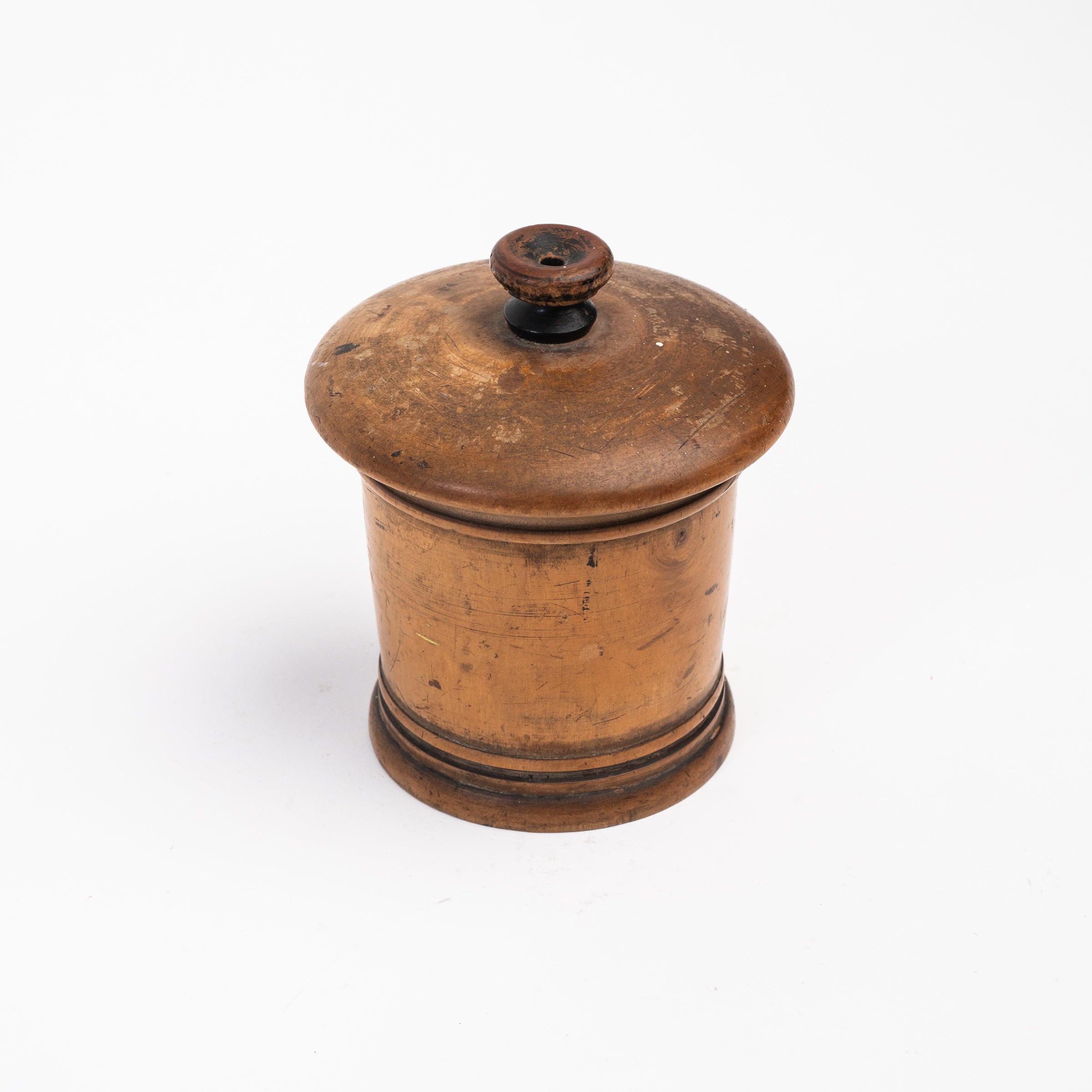 Vintage Wood Twine Dispenser on a white background at Addison West