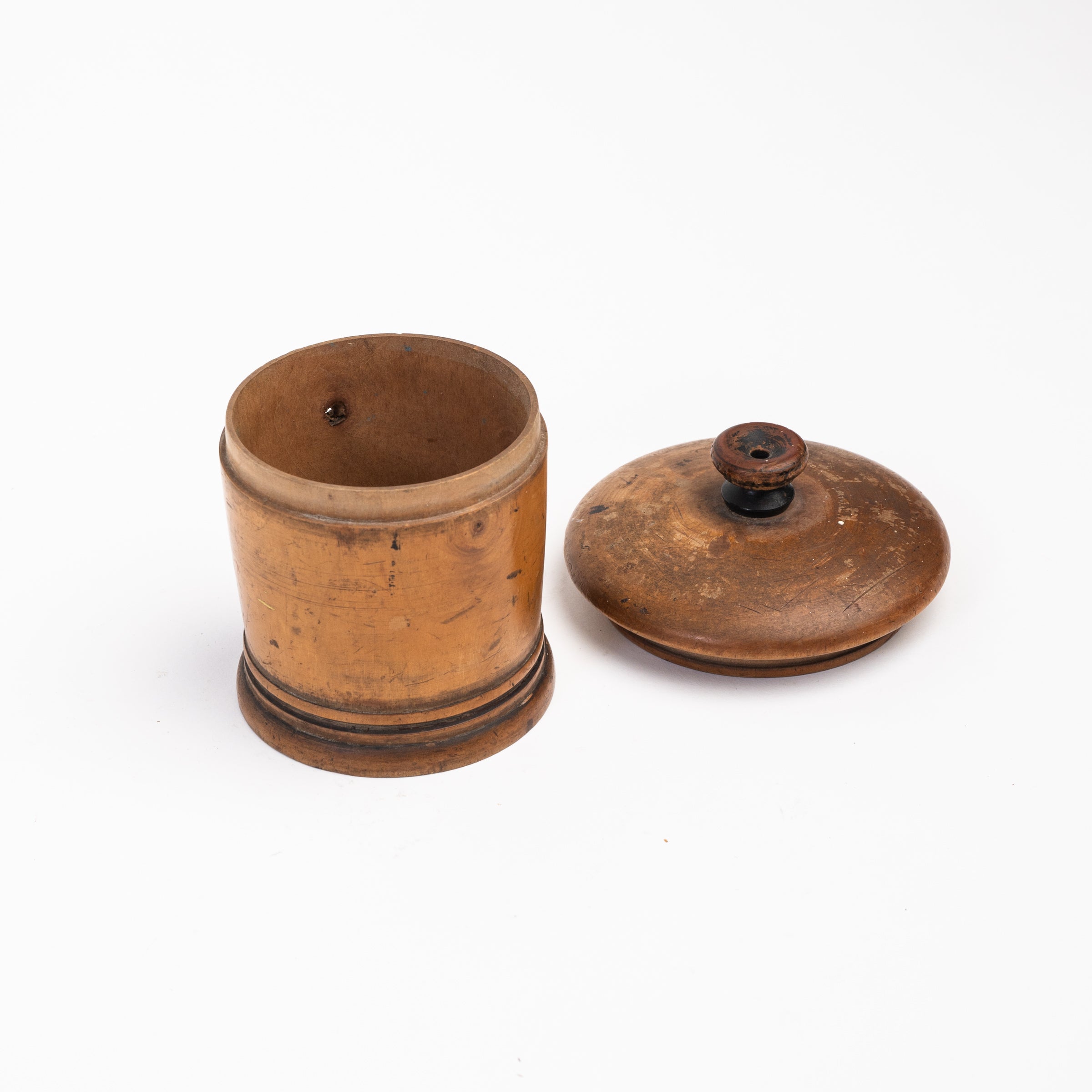 Vintage Wood Twine Dispenser on a white background at Addison West