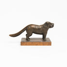 Vintage Bronze Dog Nutcracker on a white background at Addison West