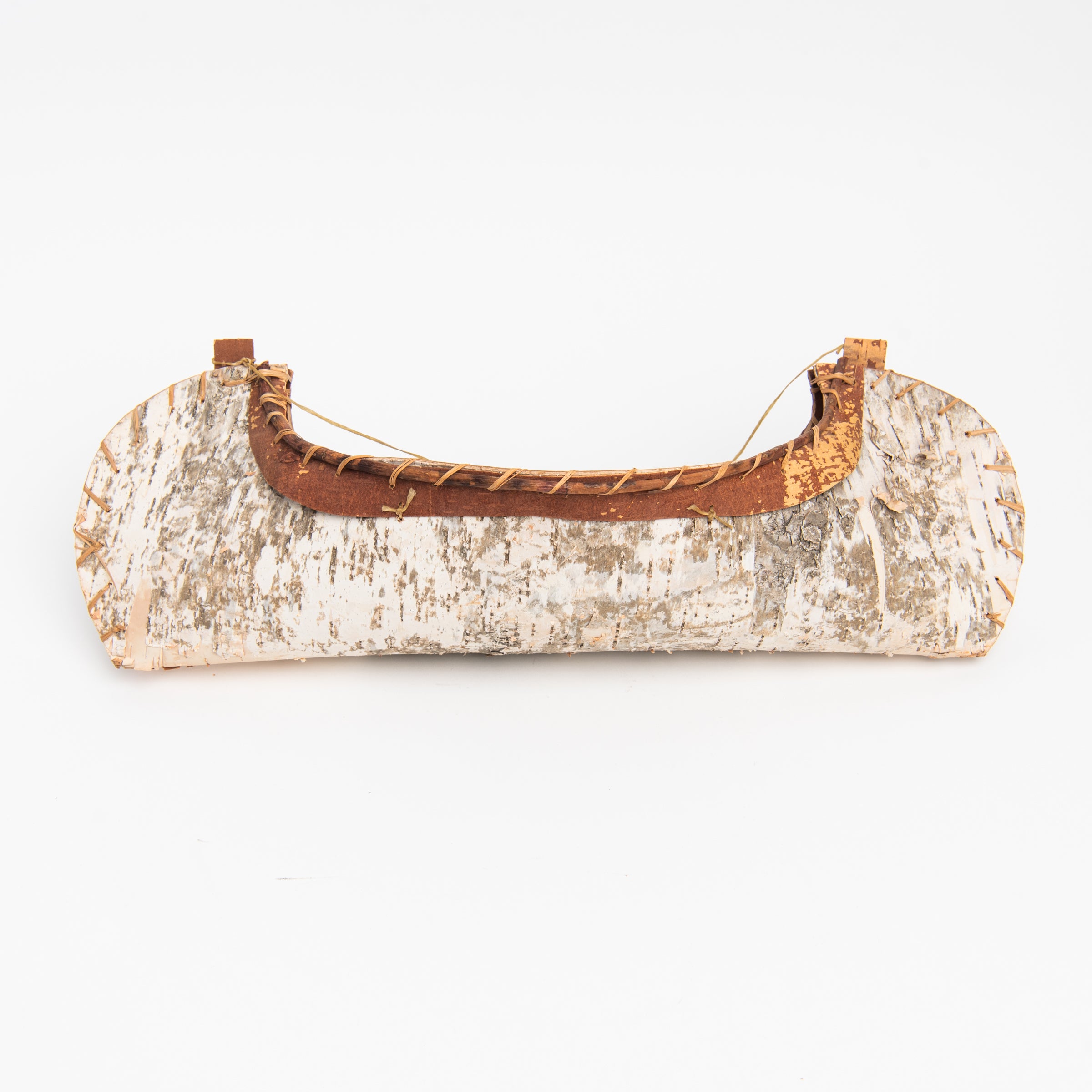 Vintage Birchbark Canoe on a white background at Addison West