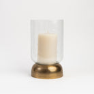 Casablanca Hurricane with Brass Base on a white background at Addison West