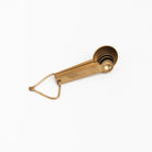 Cultivar Measuring Spoons in Tumbled Gold on a white background at Addison West