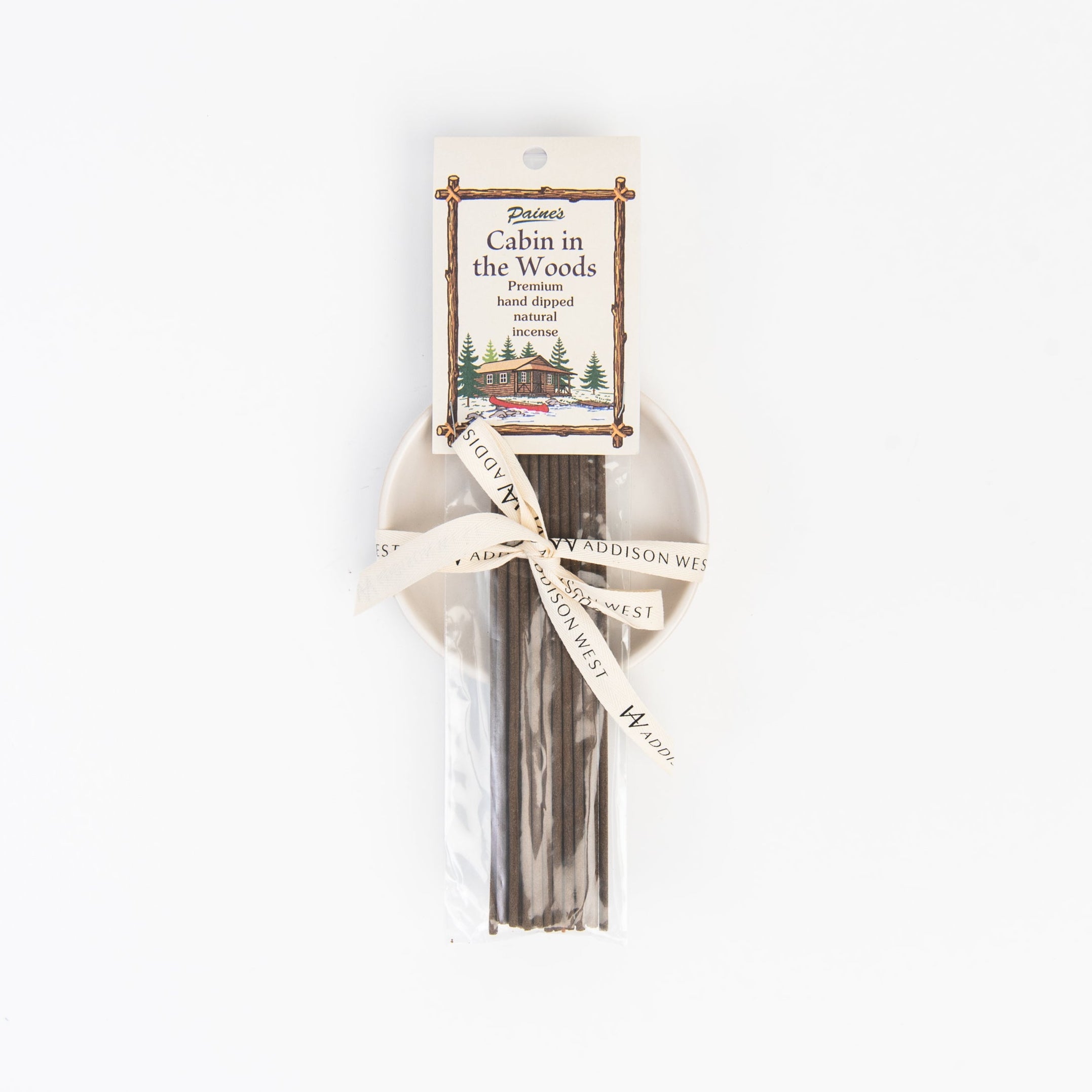 Cabin in The Woods Incense & Luna Incense Holder Set on a white background at Addison West