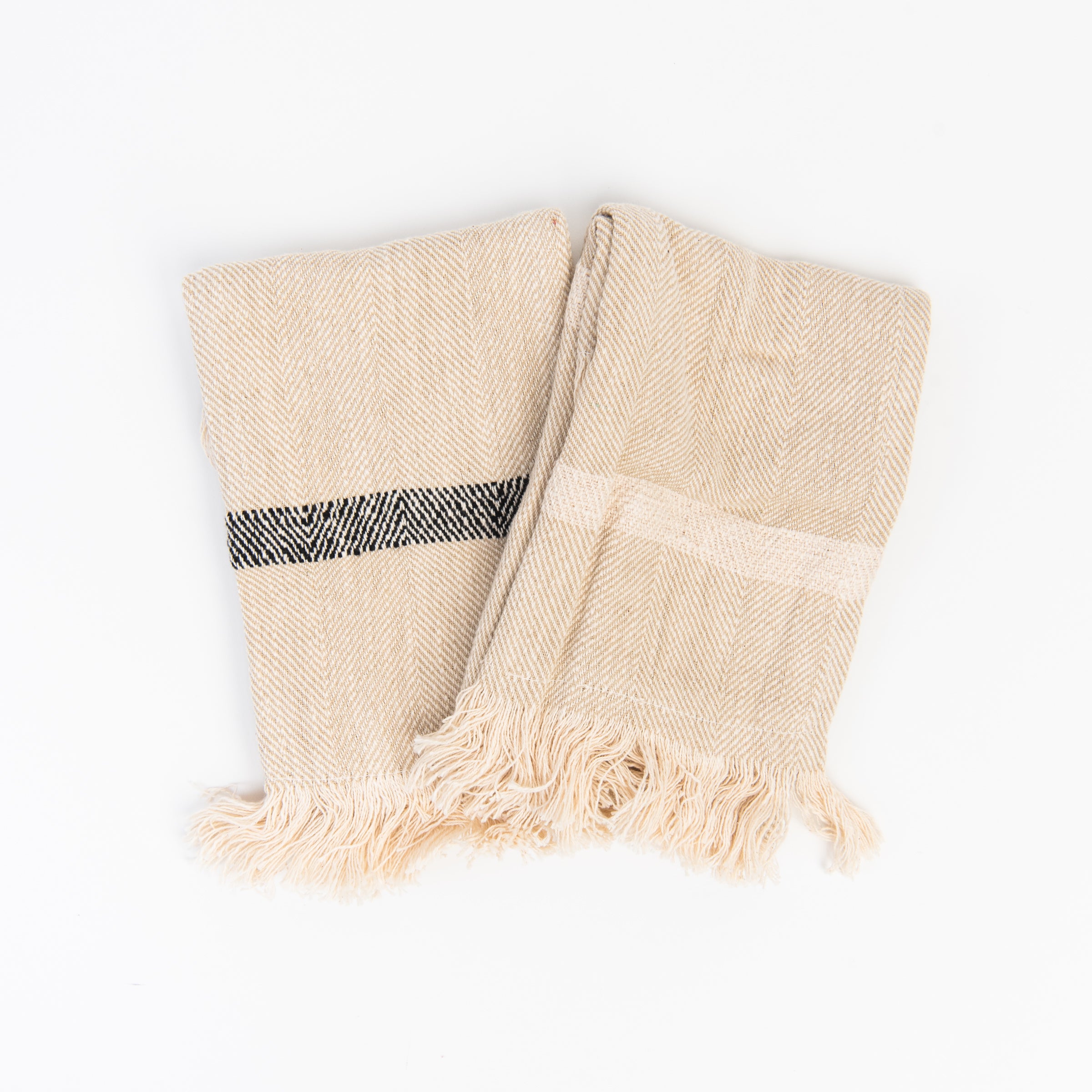 Cotton Tea Towels on a white background at Addison West