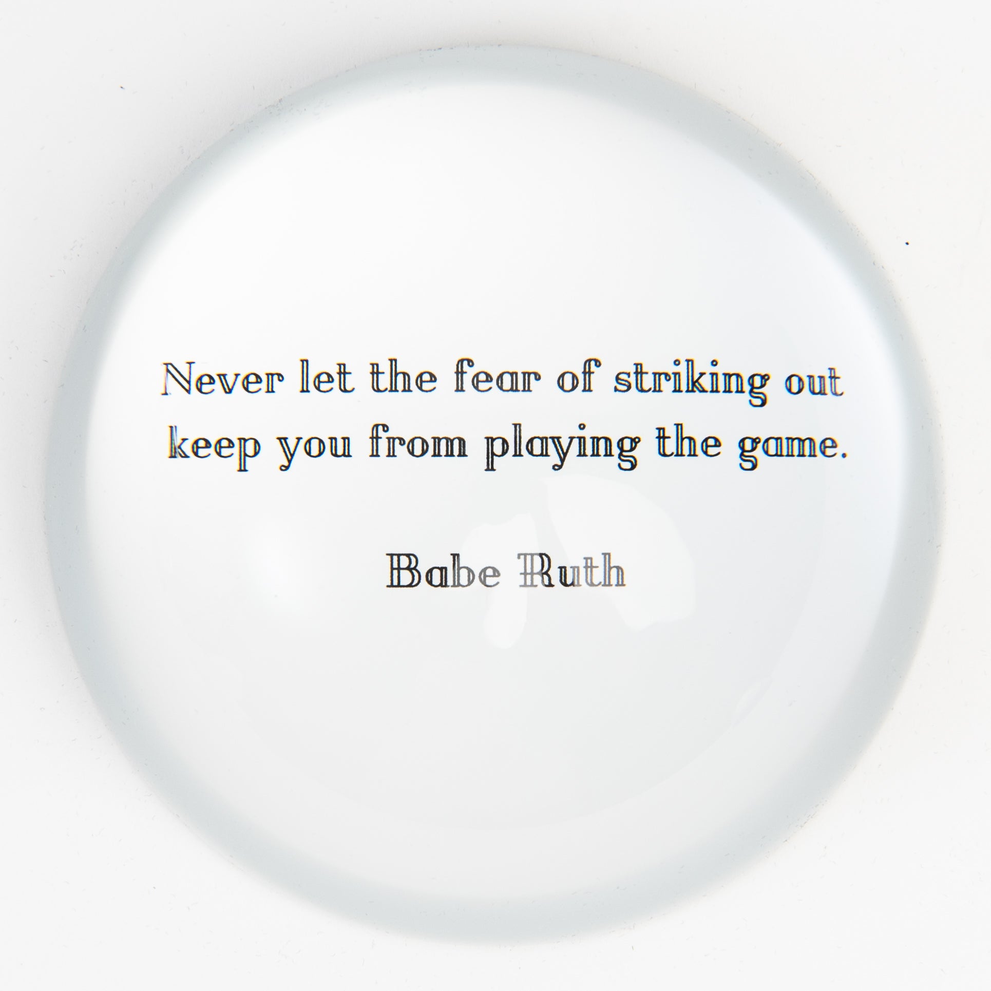 Babe Ruth Paperweight on a white background at Addison West