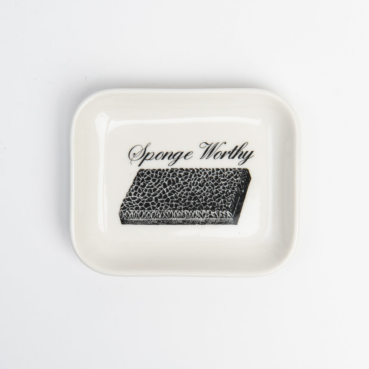 Fish's Eddy Sponge Worthy Tray on a white background at Addison West