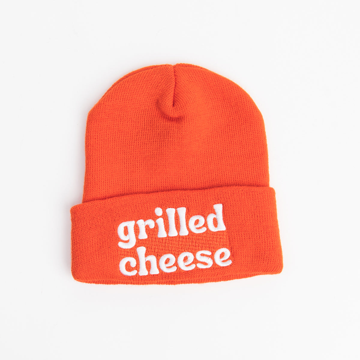 Grilled Cheese Beanie on a white background at Addison West