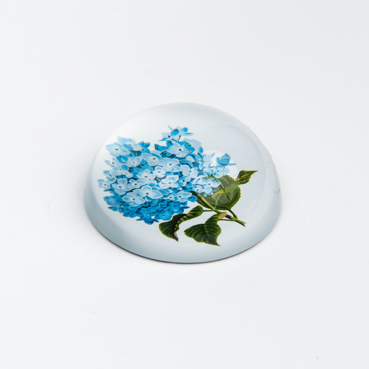 Blue Hydrangea Paperweight on a white background at Addison West