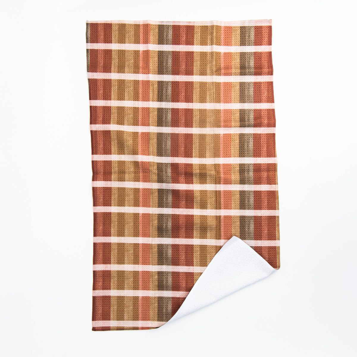 Fall Harvest Stripes Tea Towel on a white background at Addison West
