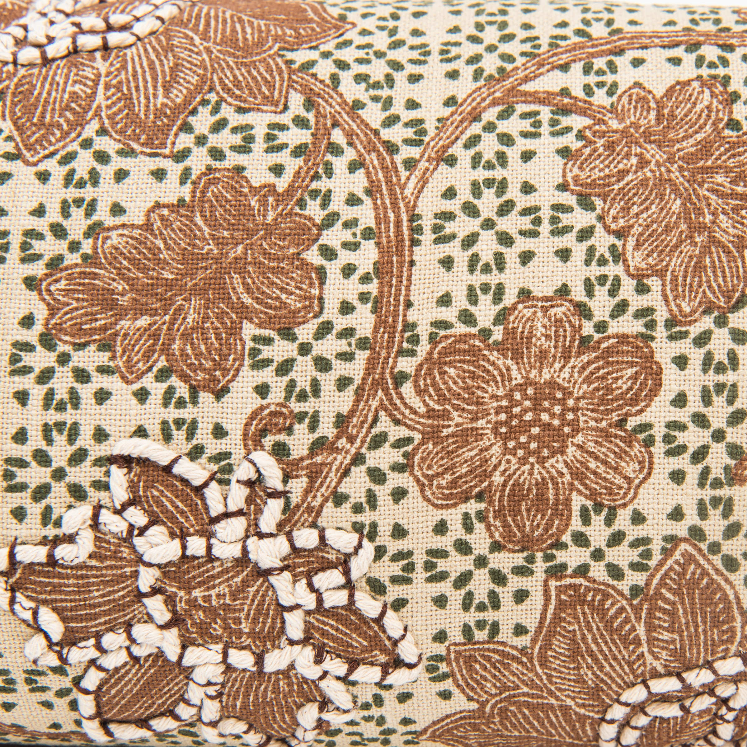 Close up of Rosa Mini Lumbar on a white background at Addison West