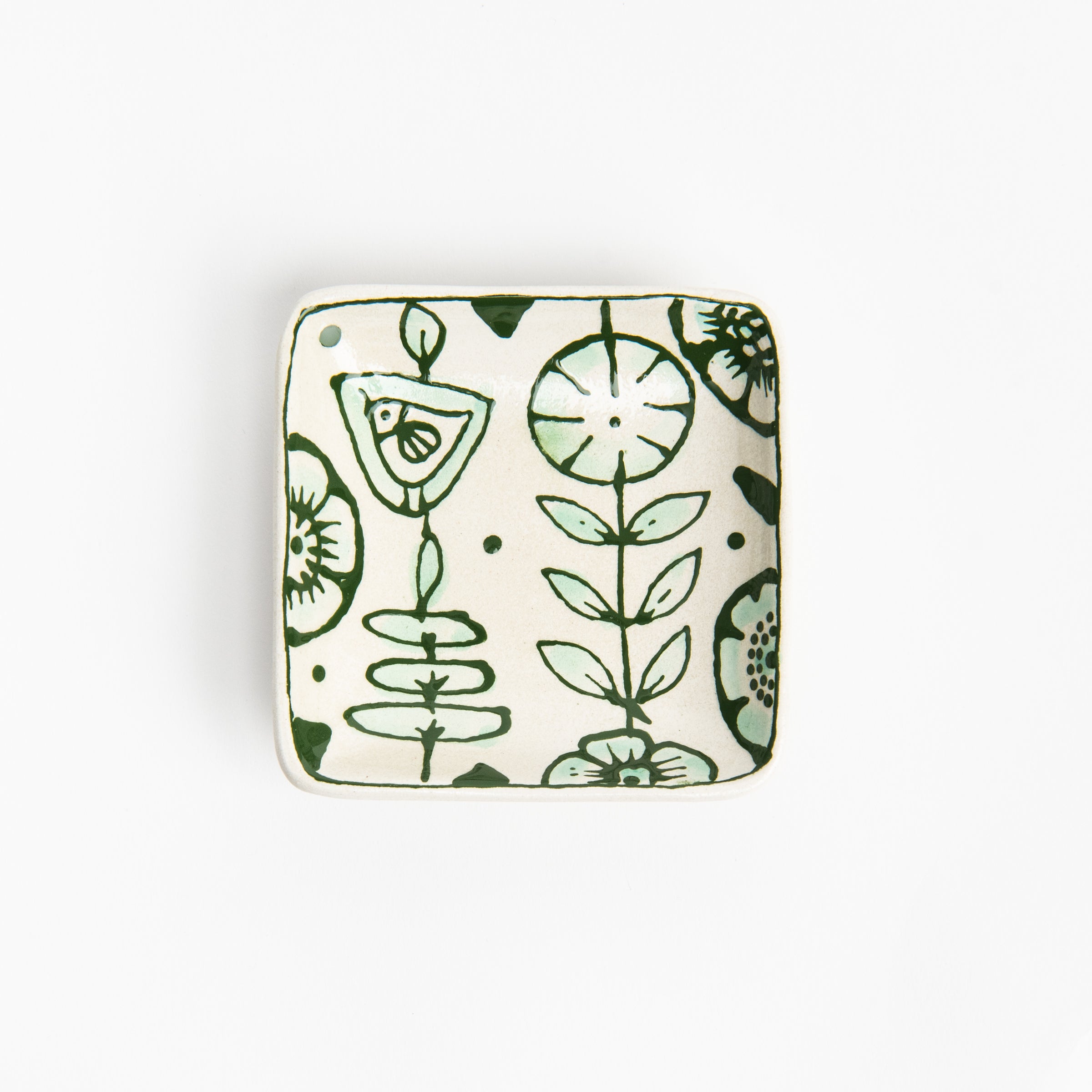 Stephanie Verdun Little Square Dish on a white background at Addison West