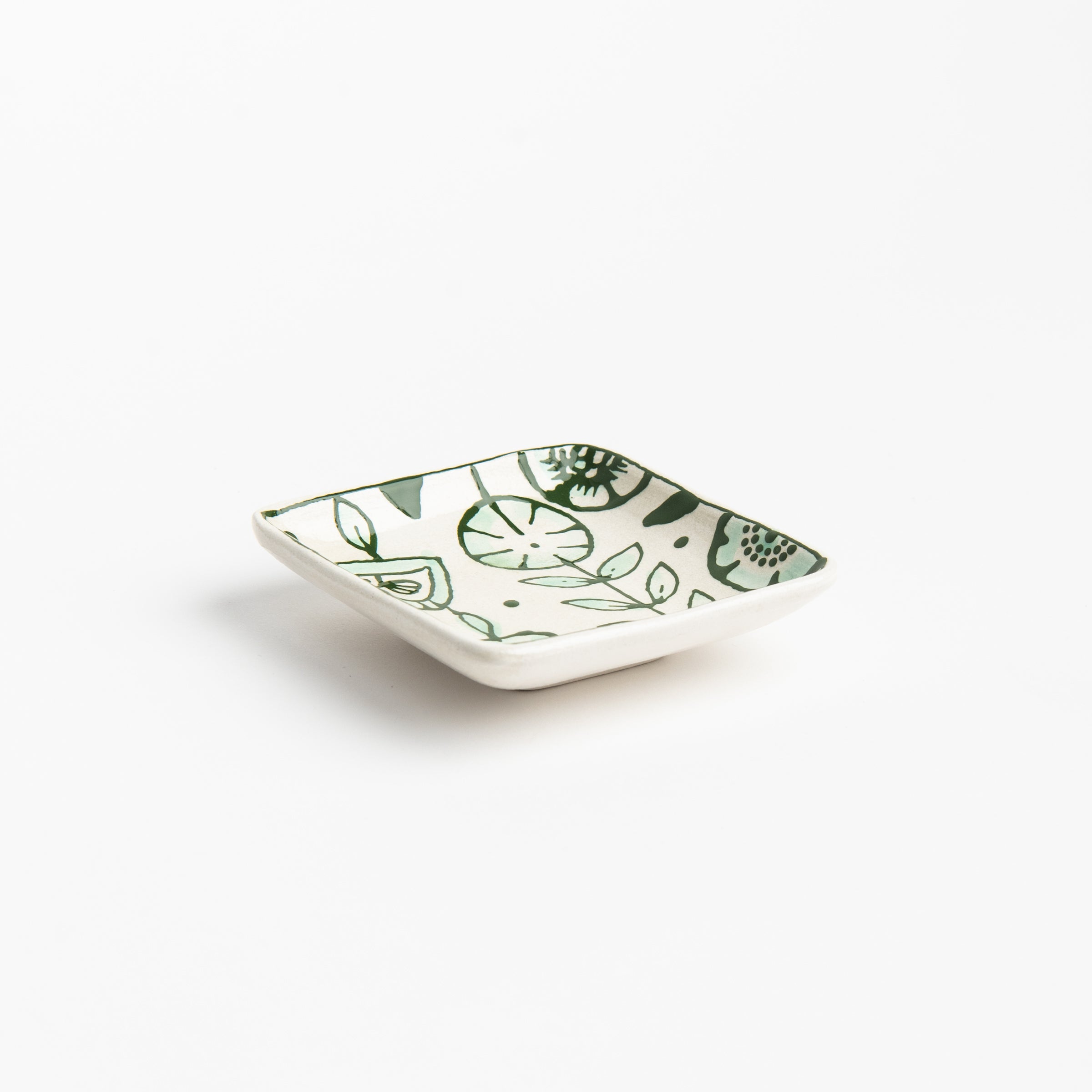 Stephanie Verdun Little Square Dish on a white background at Addison West