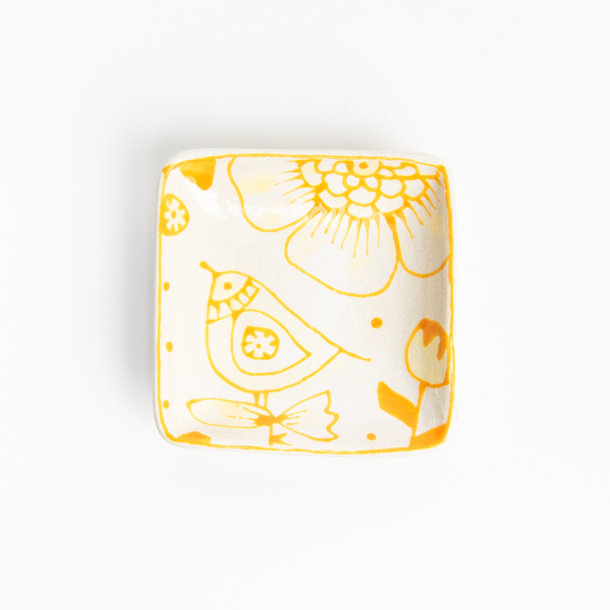 Stephanie Verdun Little Square Dish on a white background at Addison West