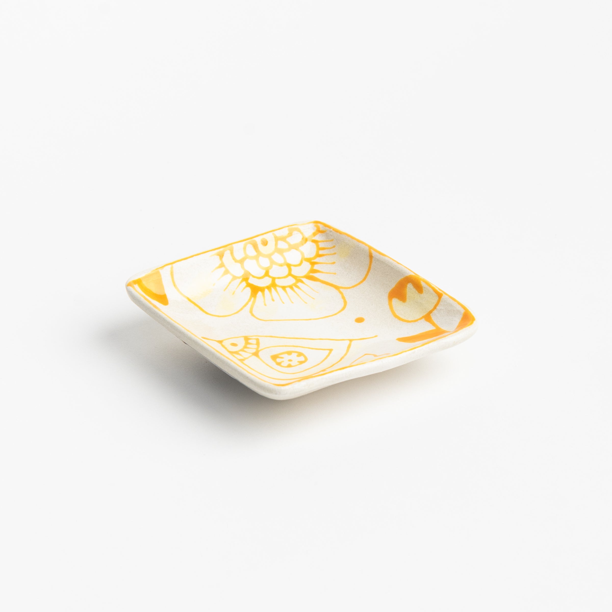 Stephanie Verdun Little Square Dish on a white background at Addison West