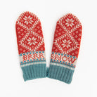 Novelty Nordic Mitten in Tomato on a white background at Addison West