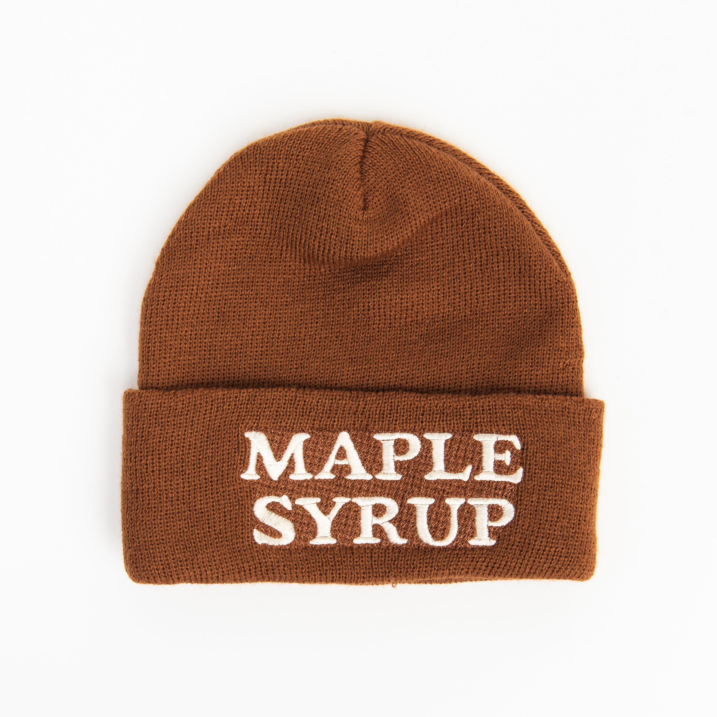 Maple Syrup Beanie on a white background at Addison West