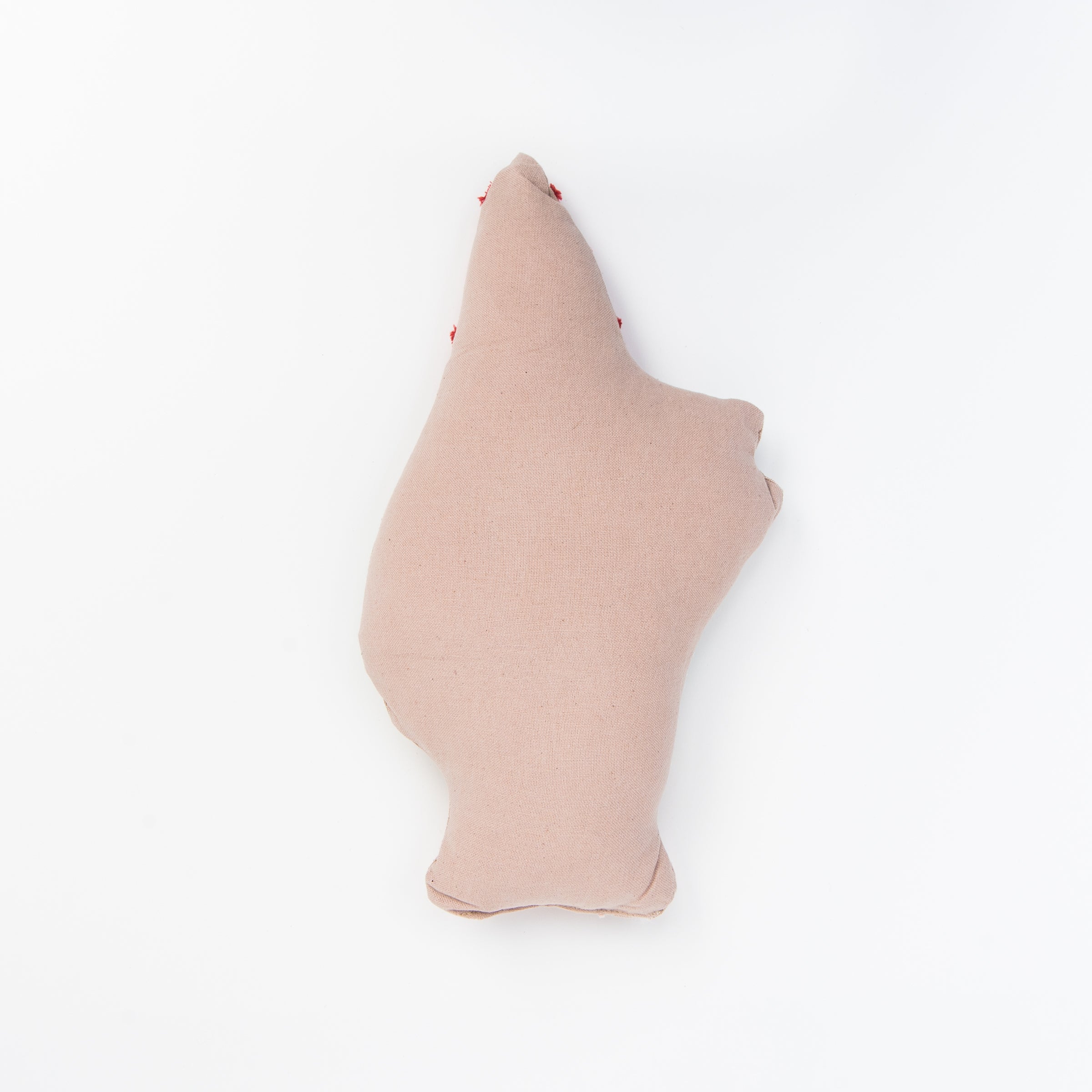 Back of Gnome Embroidered Pillow on a white background at Addison West