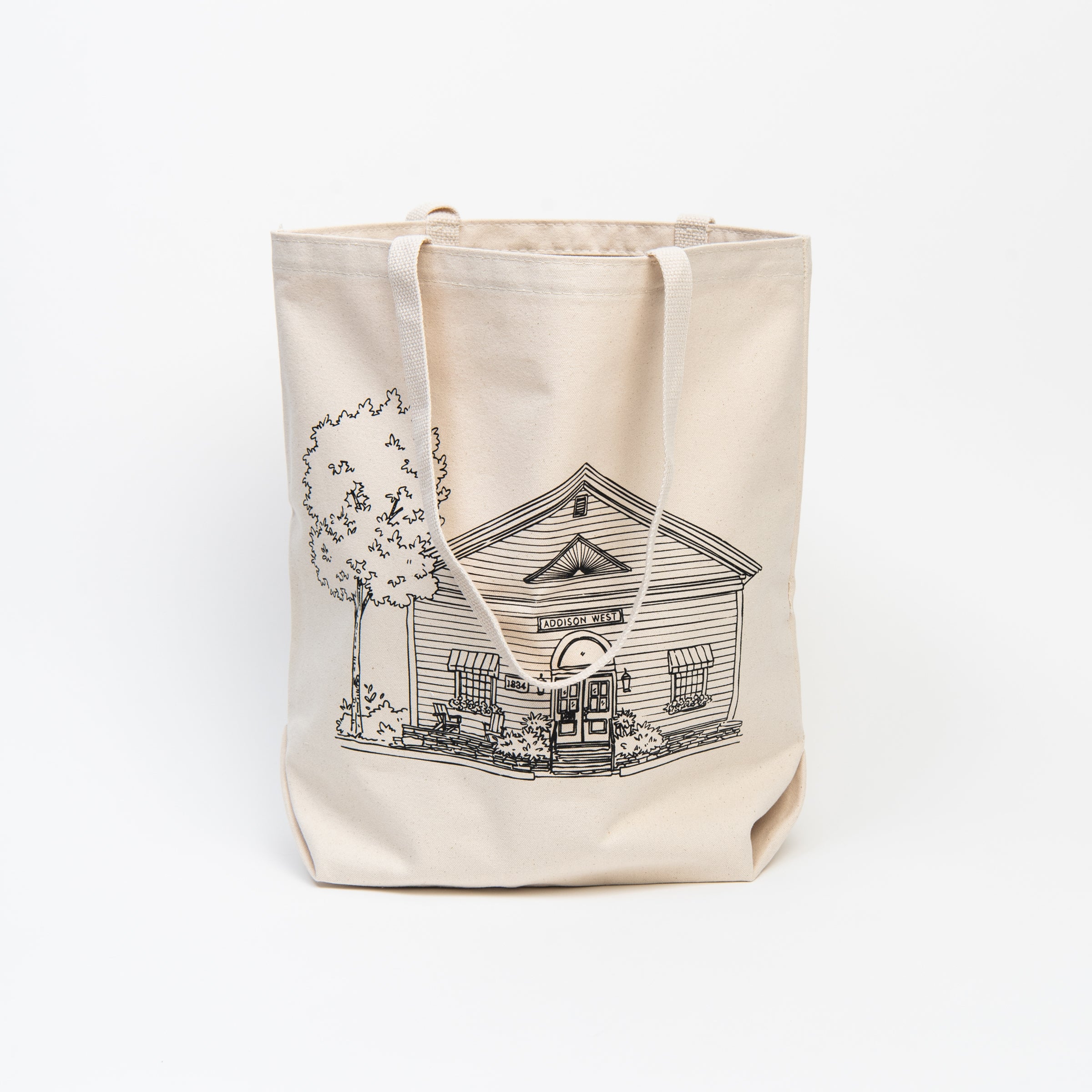 Addison West Grocery Tote on a white background at Addison West