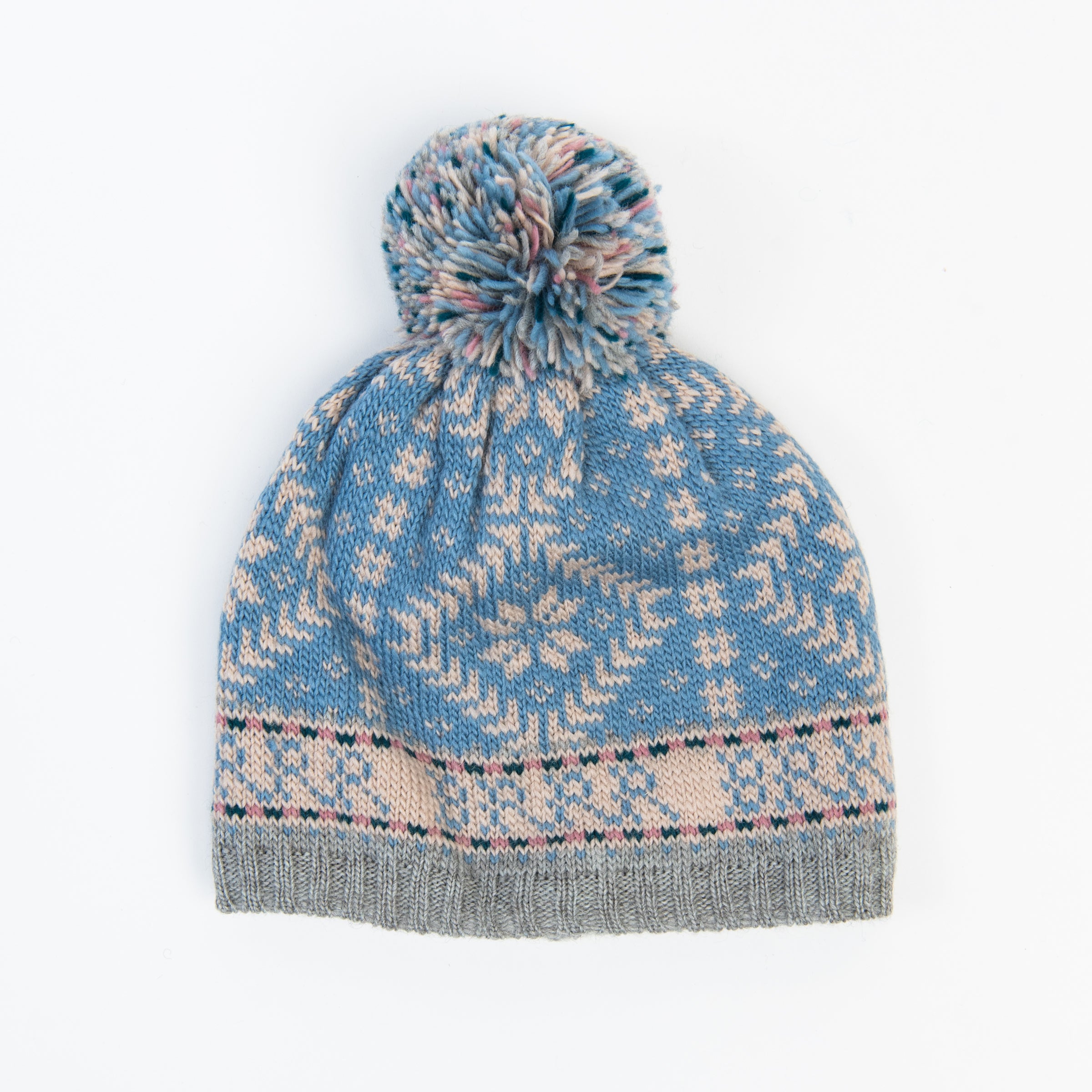 Nordic Hat in Light Blue on a white background at Addison West