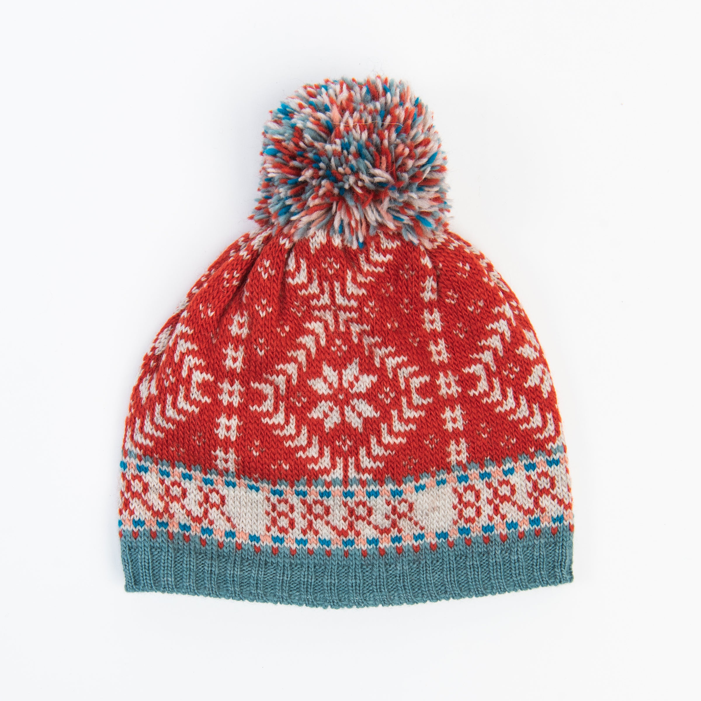 Nordic Hat in Tomato on a white background at Addison West