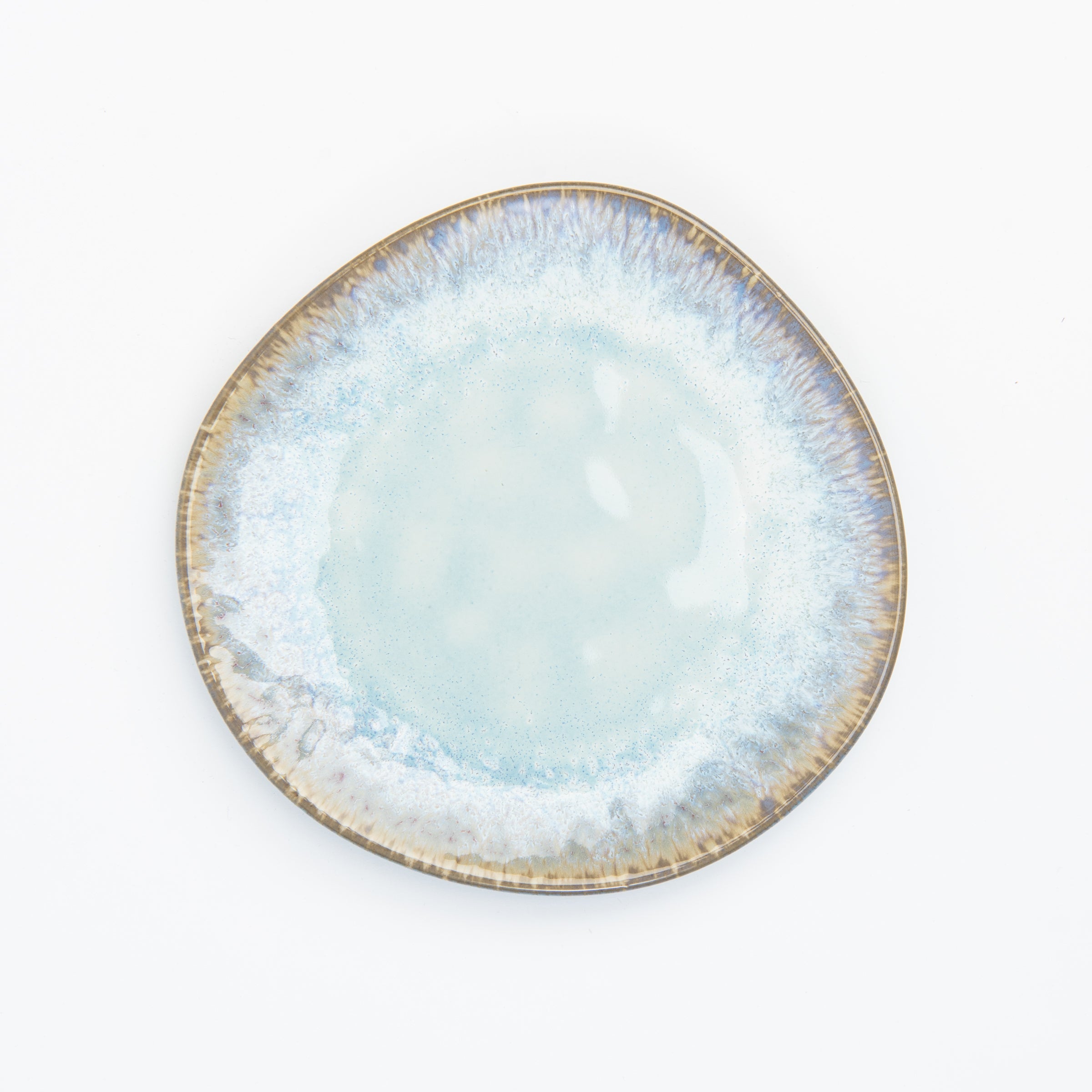 Organic Stoneware Plate on a white background at Addison West
