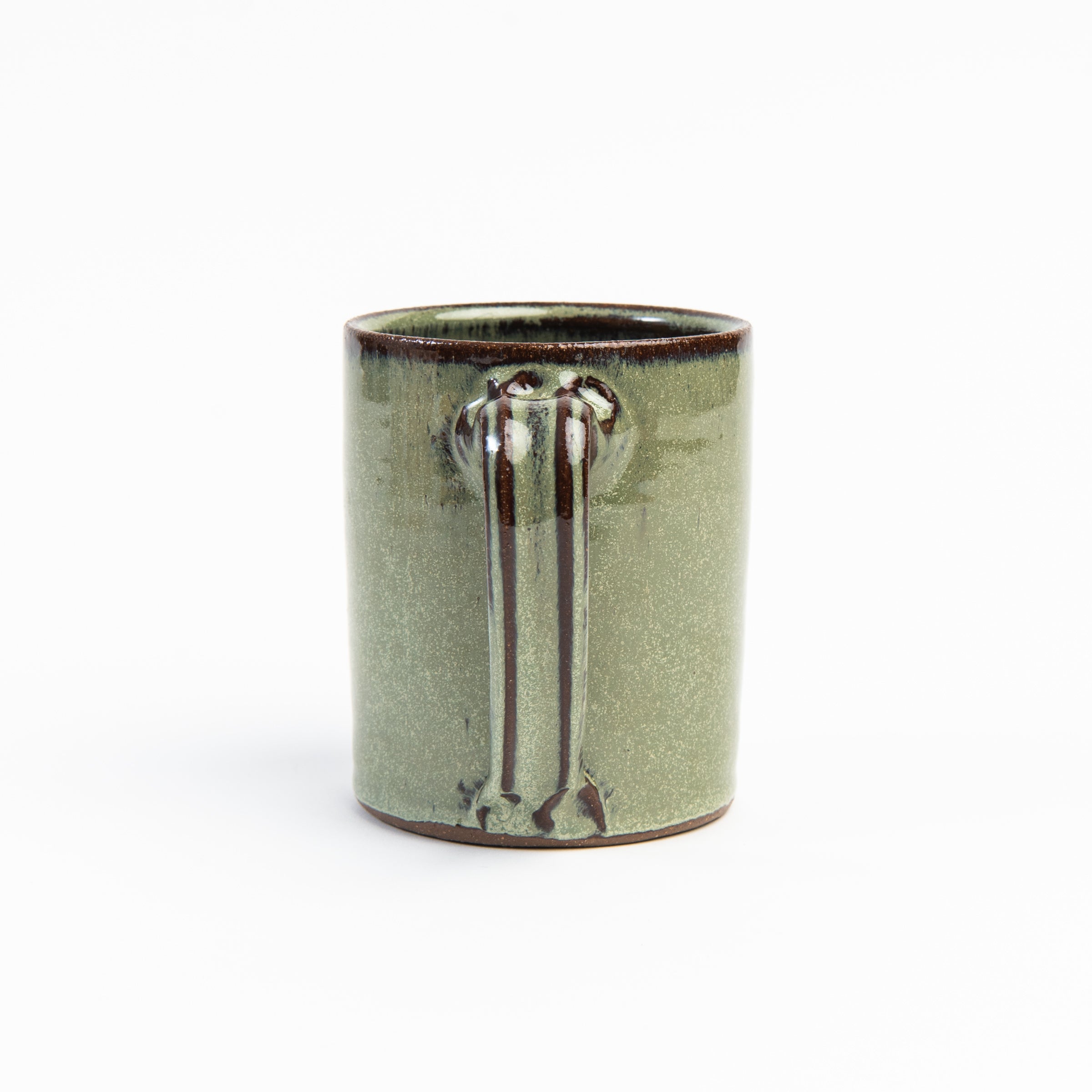 Straight Side Mug in Forest Green on a white background at Addison West
