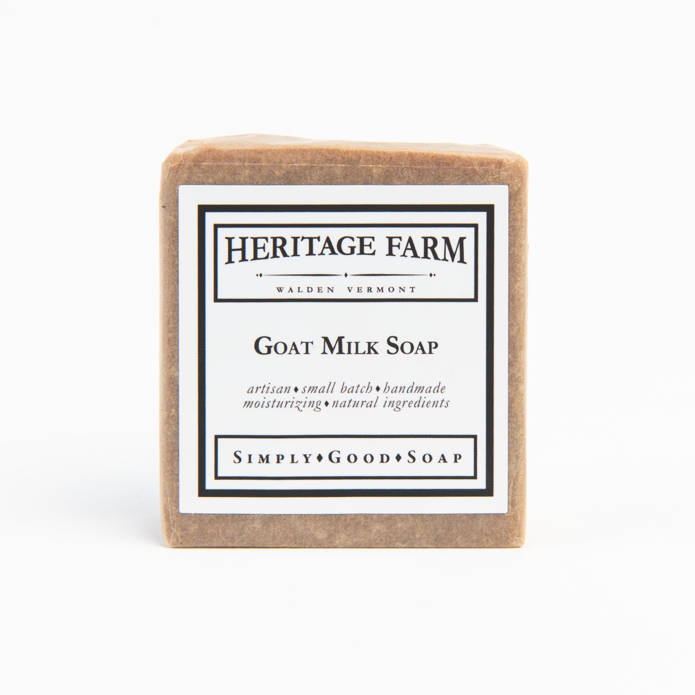 Heritage Farm Turmeric Spice Soap on a white background at Addison West