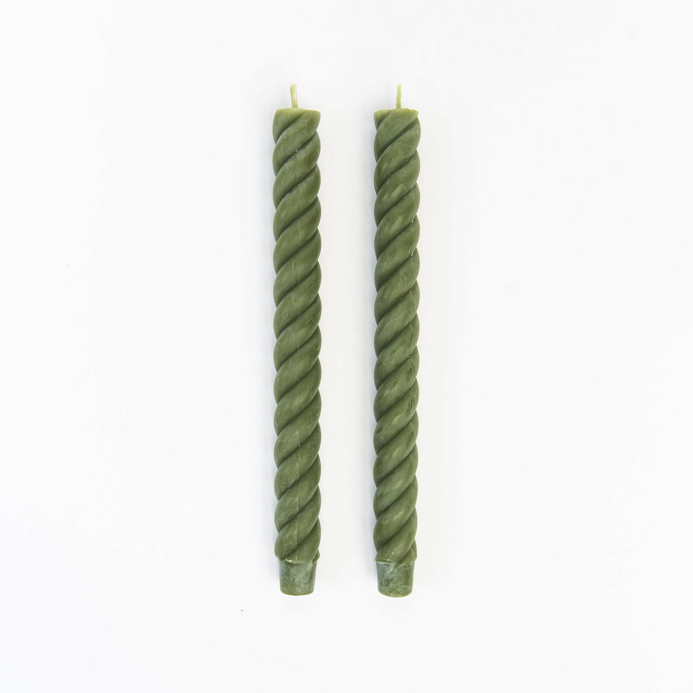 Greentree 10" Rope Taper in Sage on a white background at Addison West