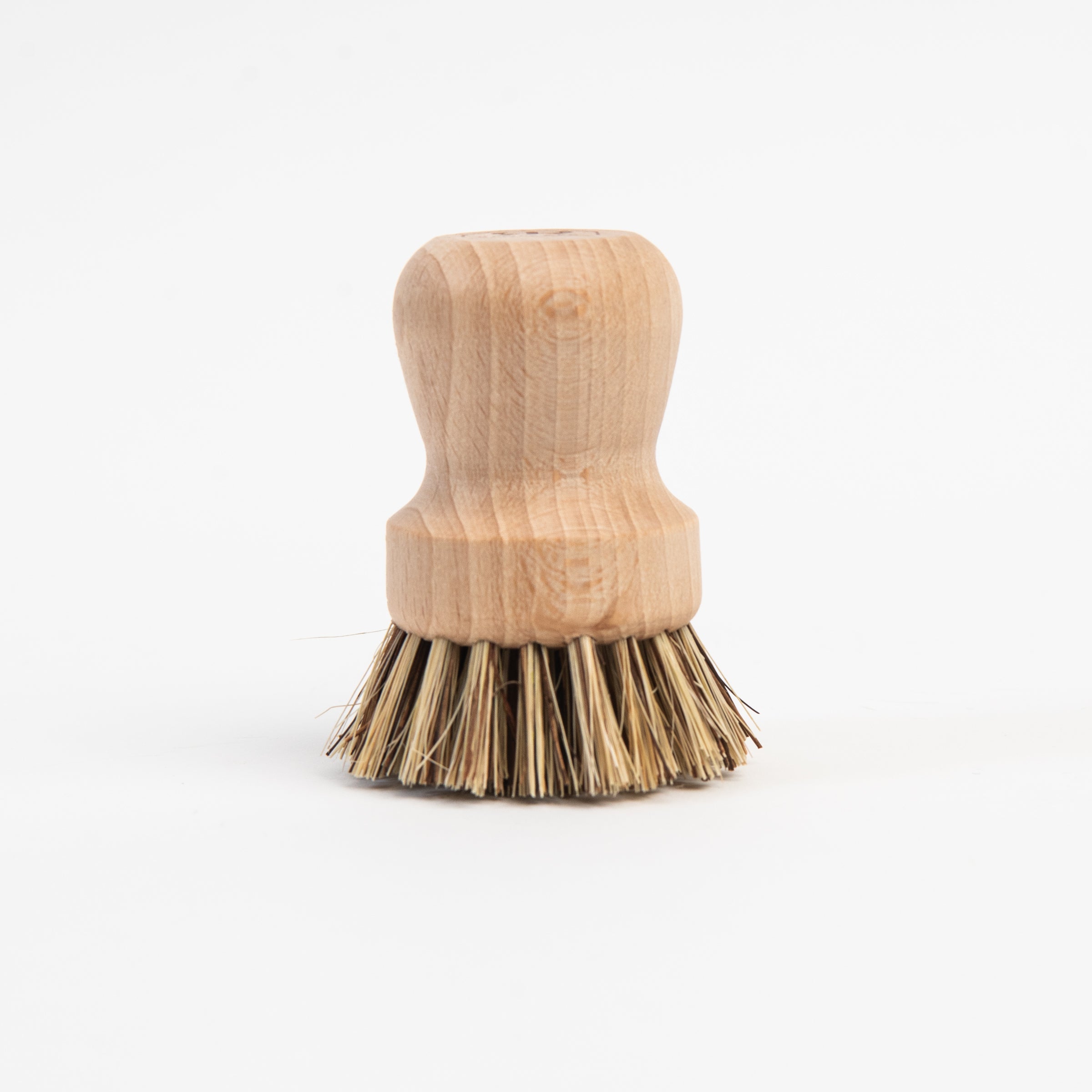 Bamboo Pot Scrubber Brush on a white background at Addison West