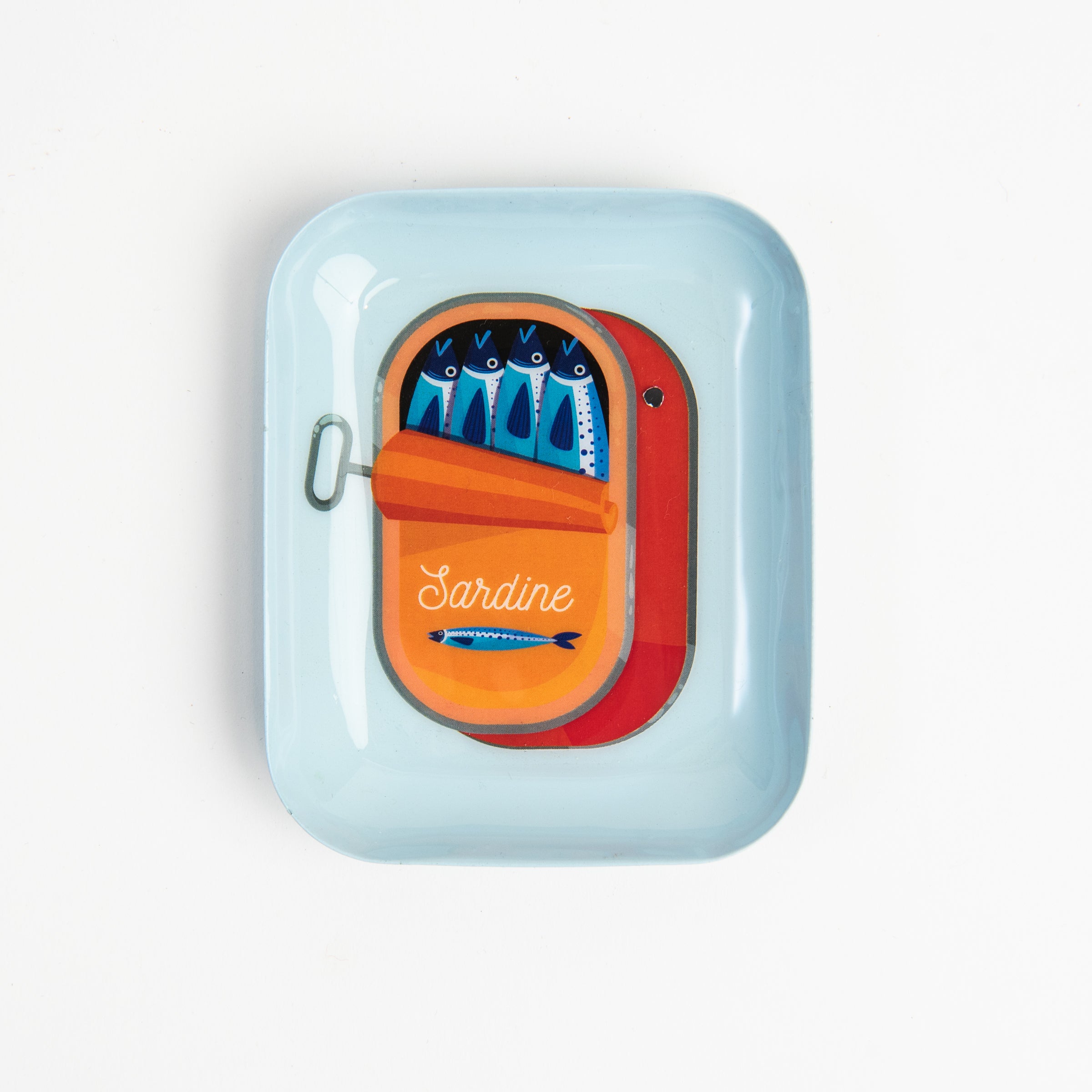 Sardine Enameled Tray on a white background at Addison West