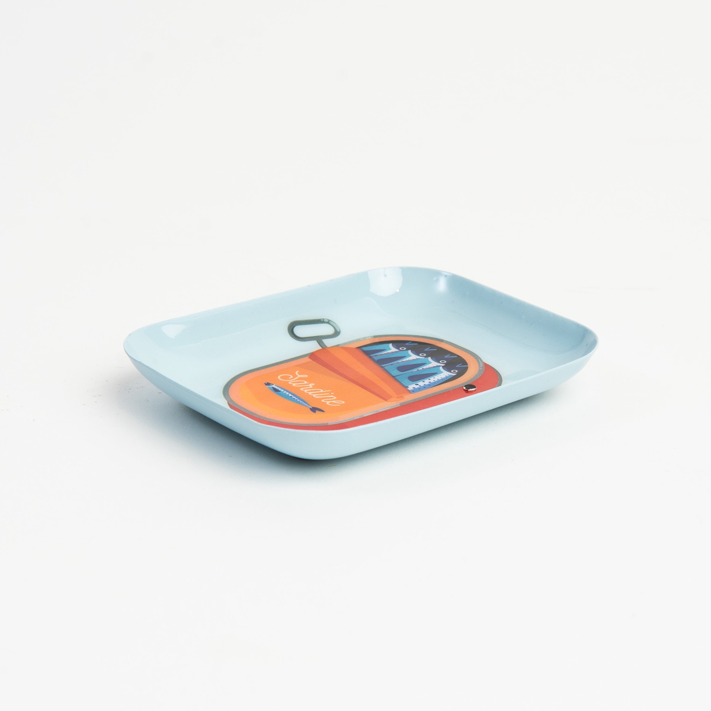 Sardine Enameled Tray on a white background at Addison West