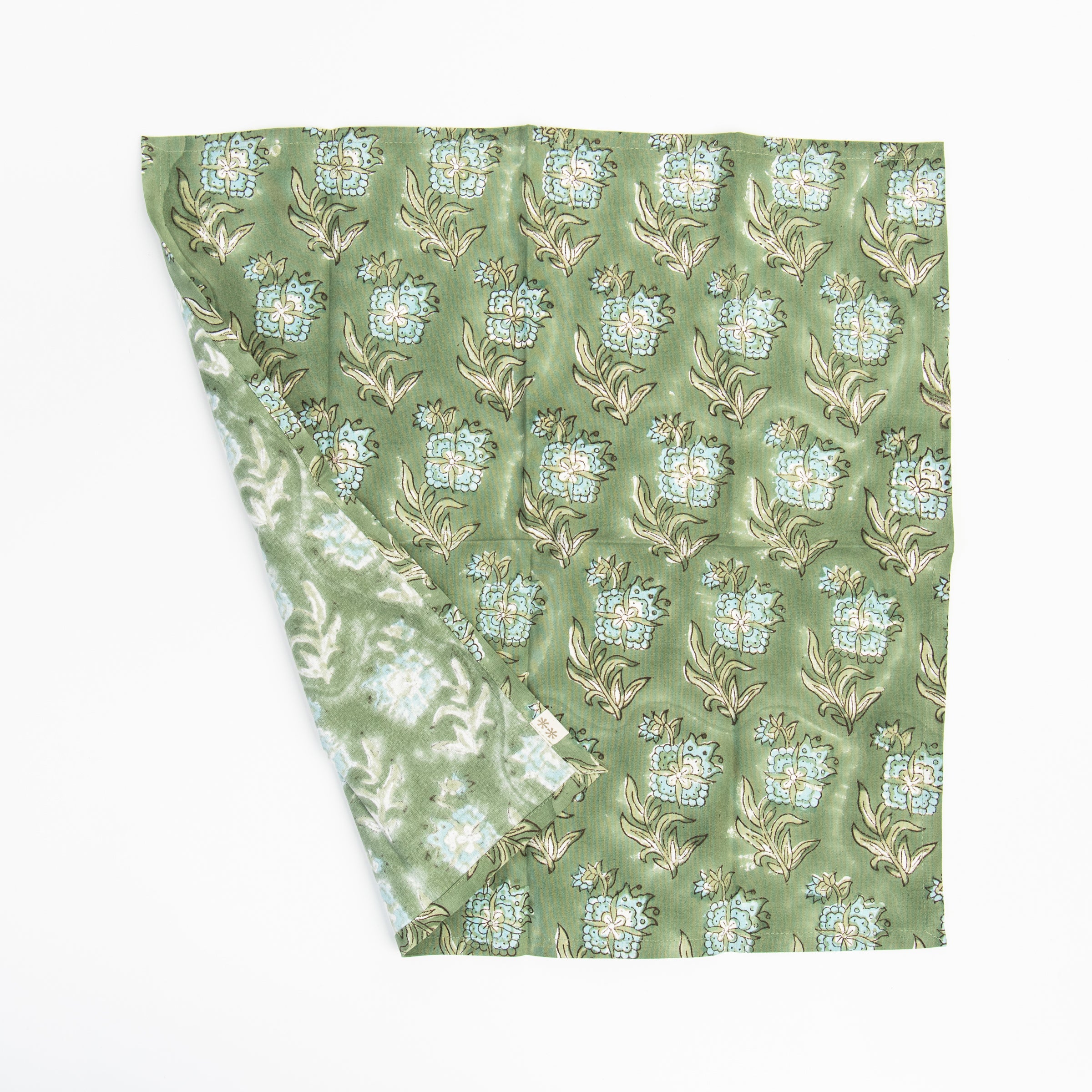 Elowen Block Print Napkins, Set of 4 on a white background at Addison West