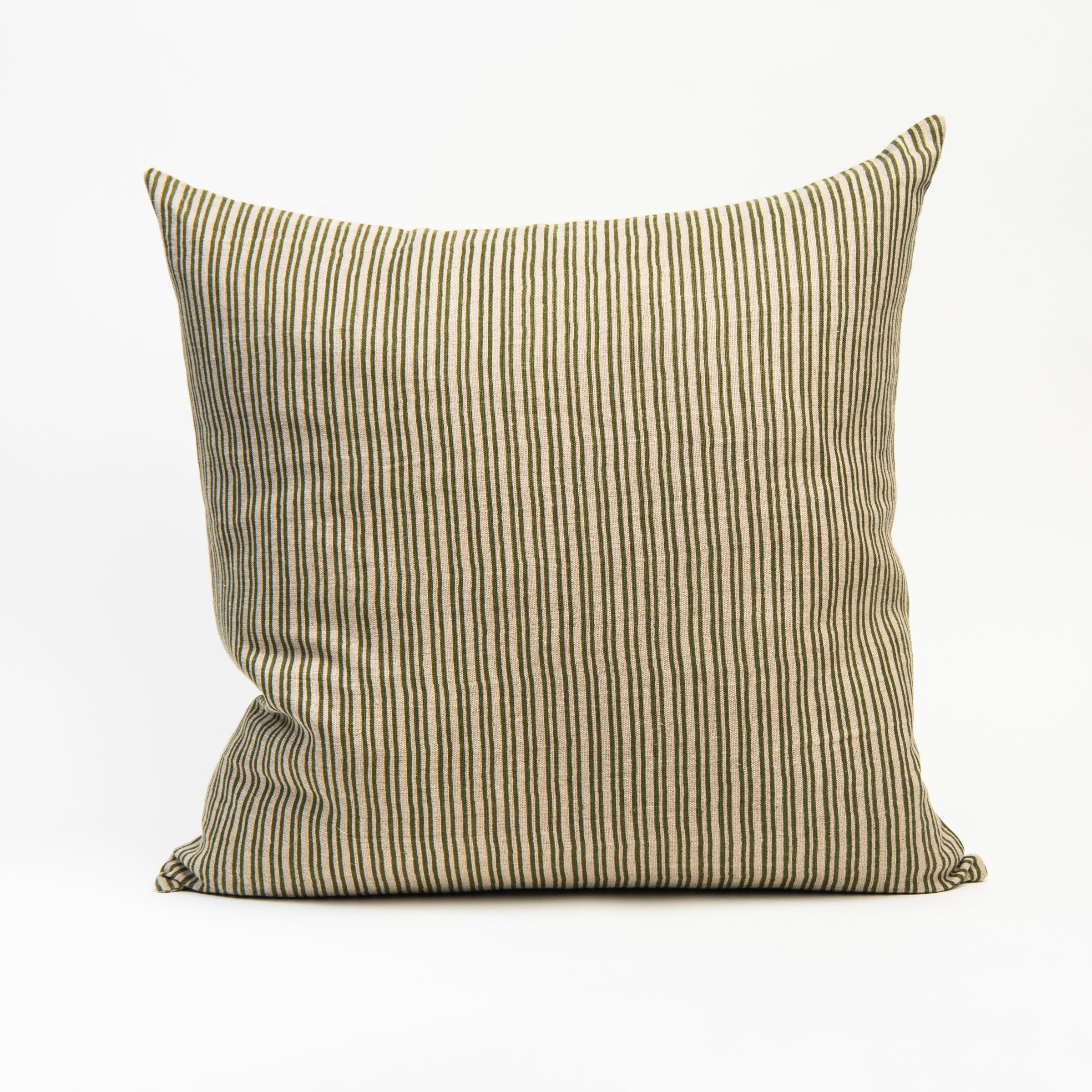 Wren Green Pillow on a white background at Addison West