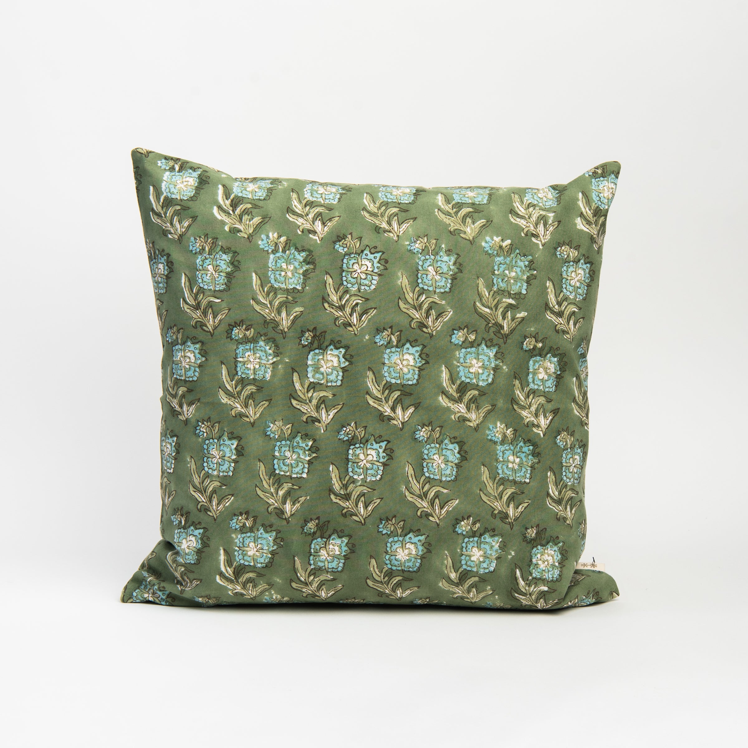 Elowen Block Print Pillow on a white background at Addison West