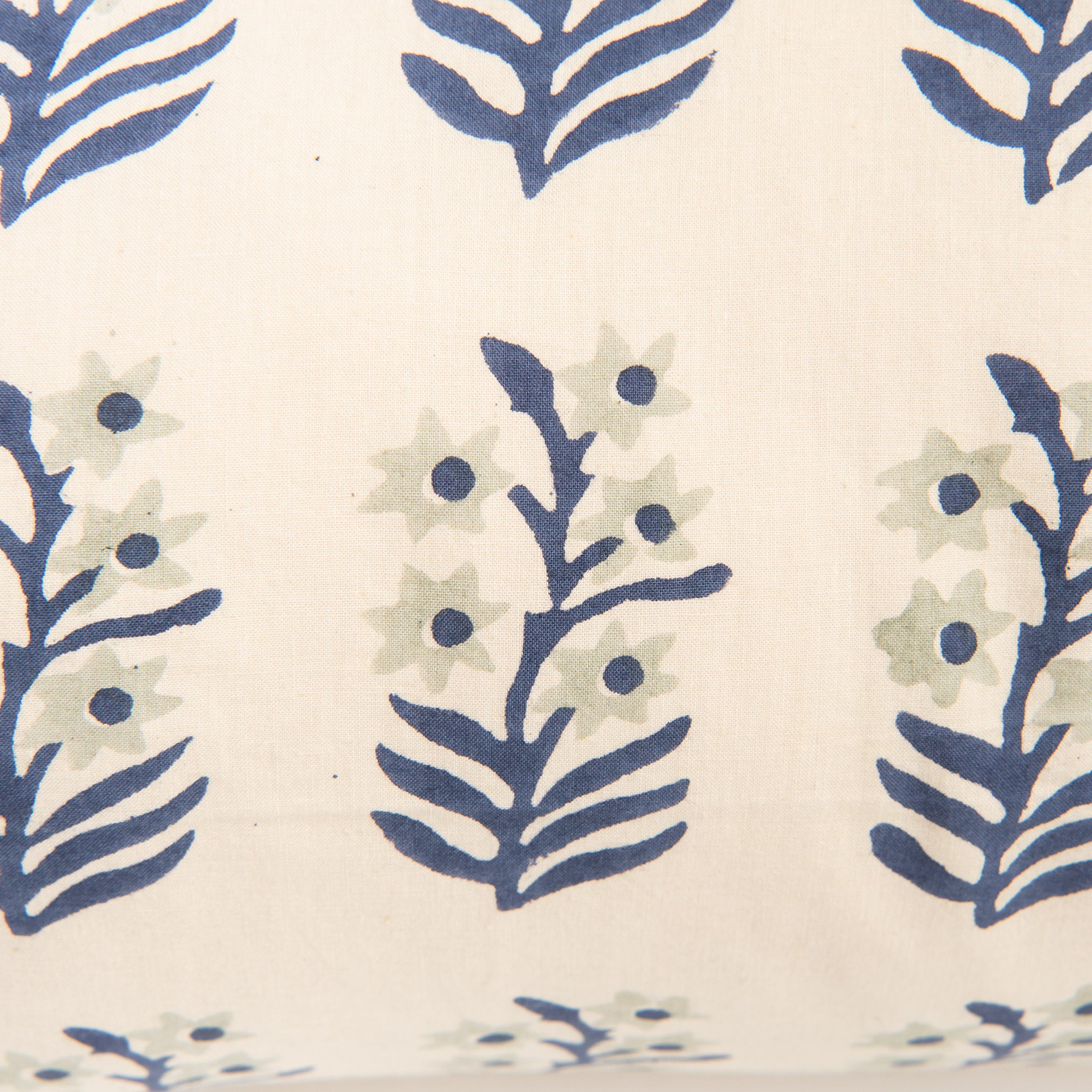 Sita Block Print Bolster on a white background at Addison West