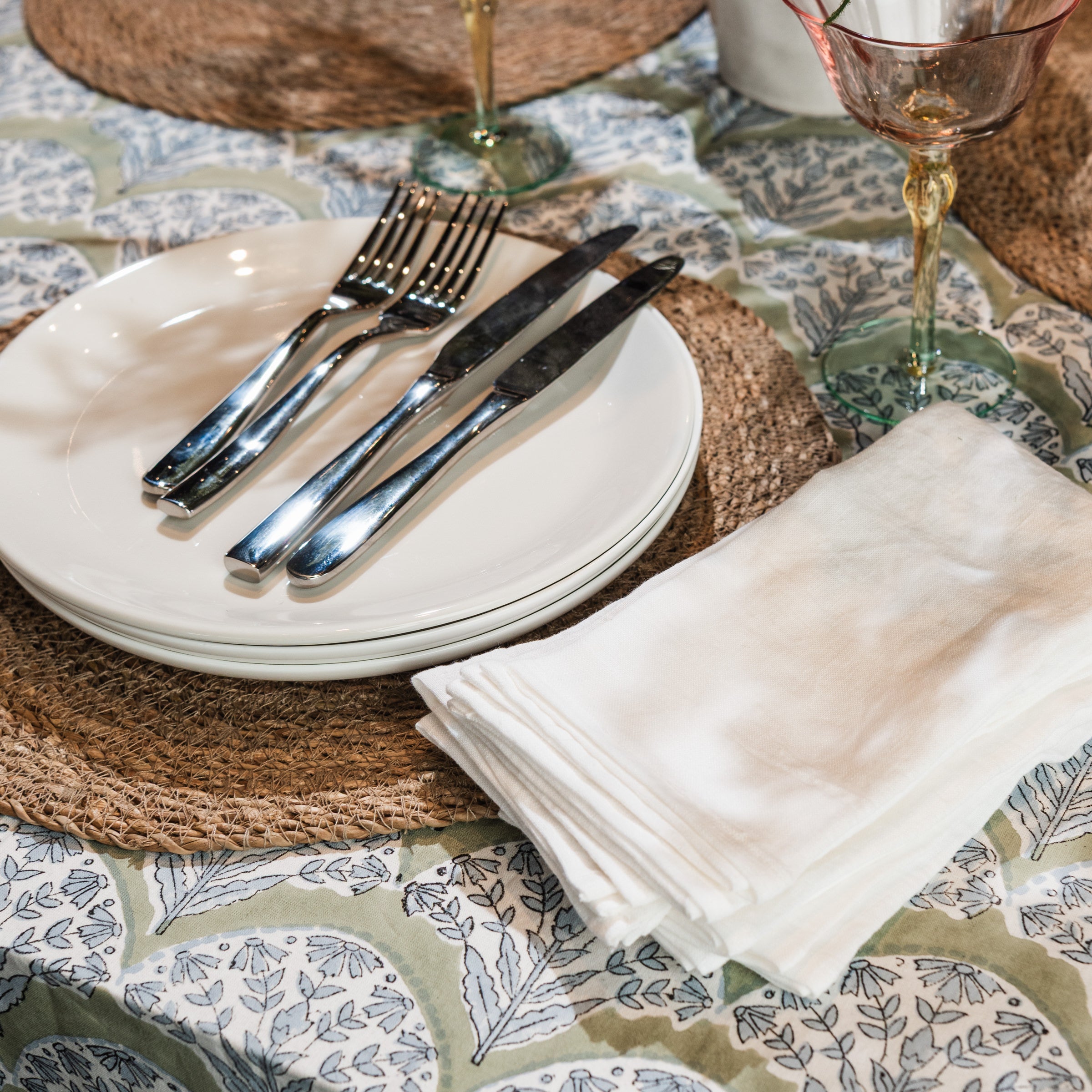 Made In 10.5" Dinner Plate on a table at Addison West