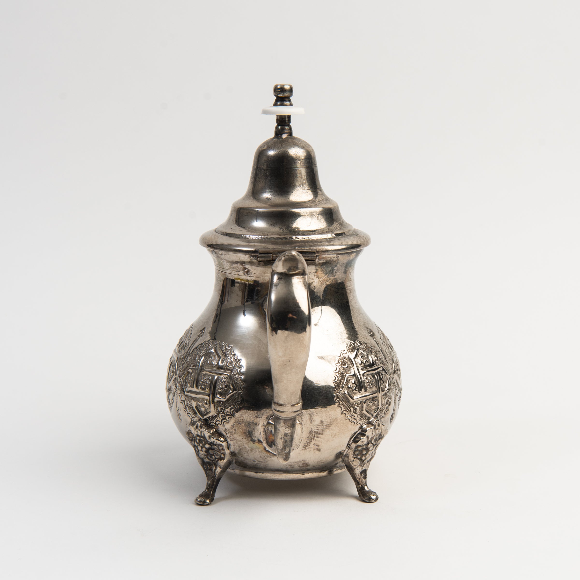 Vintage Maill Chort Tea Pot on a white background at Addison West